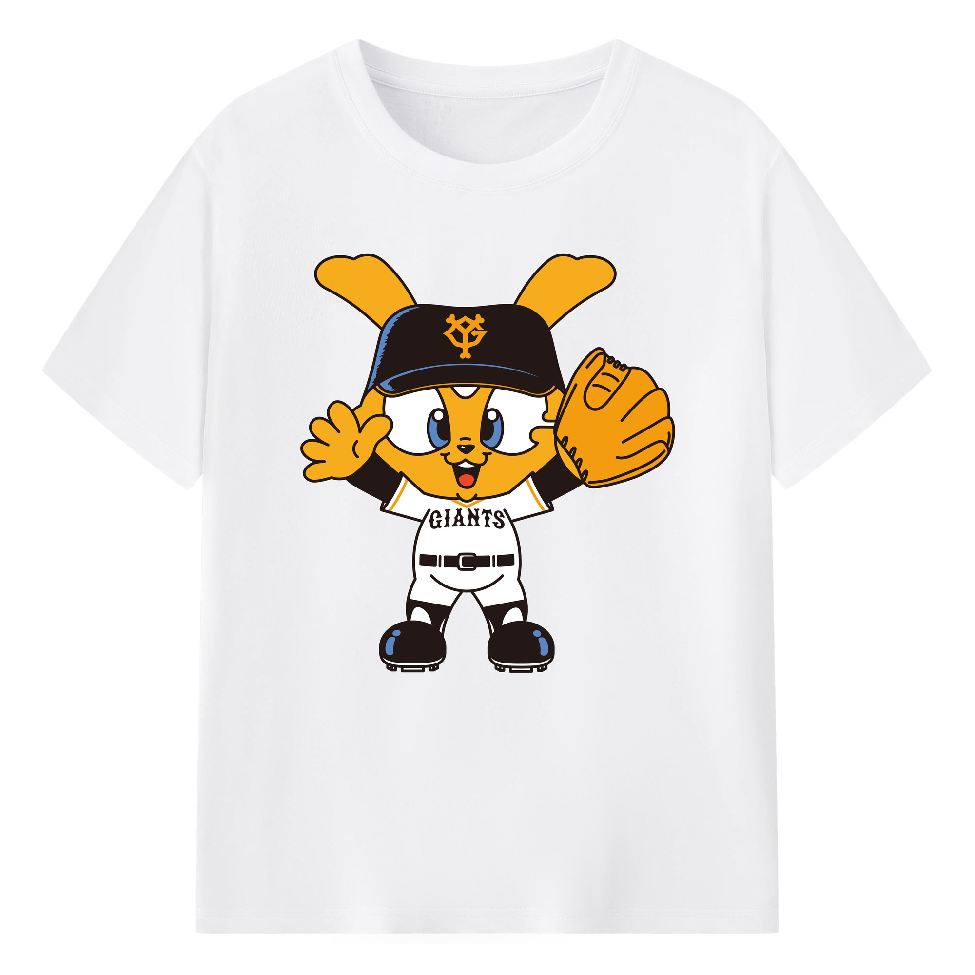 MASCOT APPLICATION Happy Logo - 綿100％ 半袖Tシャツ ・ フロントプリント ・ 快適 通気性 ・ 日常使い 散歩 スポーツ用