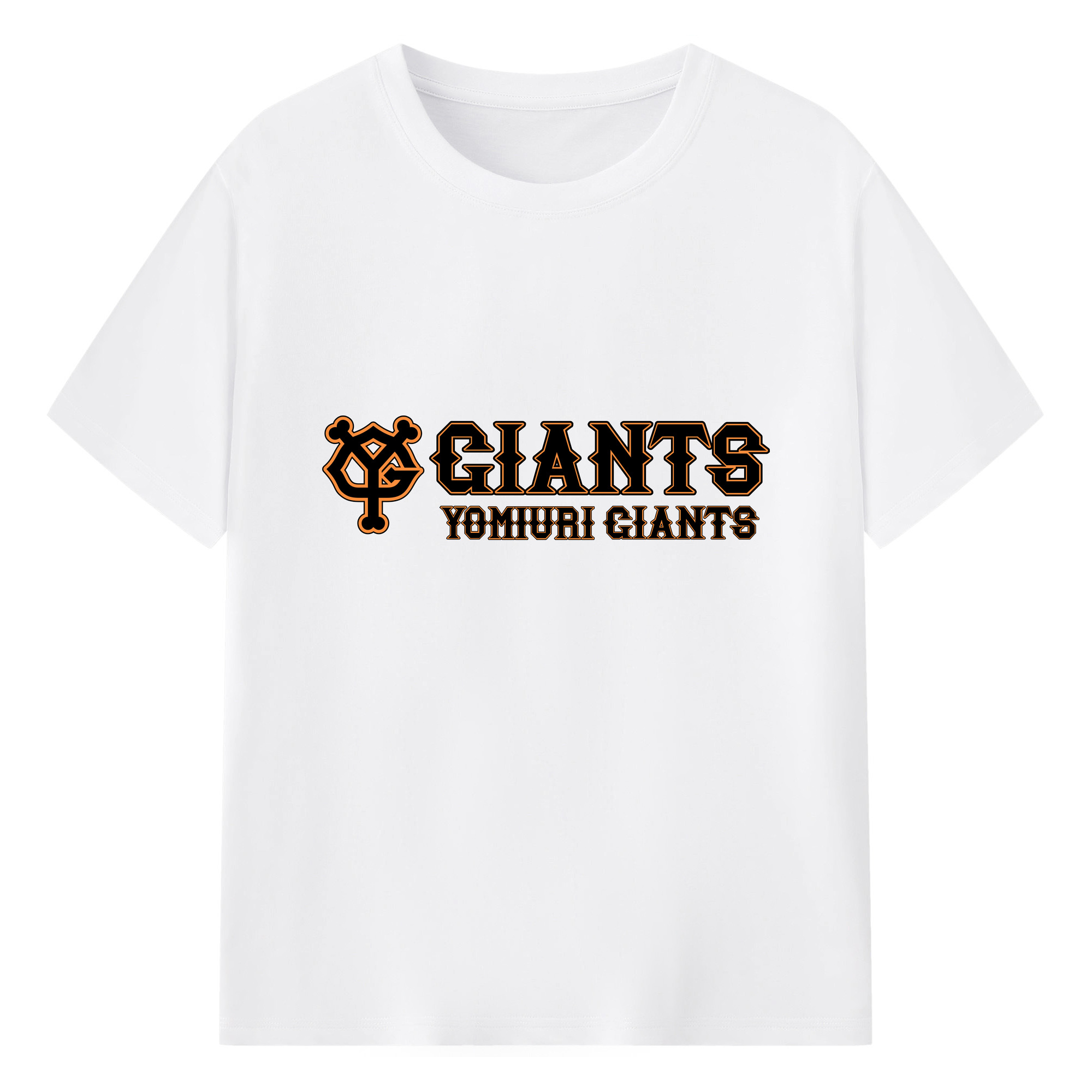 YOMIURI GIANTS 2006 SYMBOL WORDMARK Logo - 綿100％ 半袖Tシャツ ・ フロントプリント ・ 快適 通気性 ・ 日常使い 散歩 スポーツ用