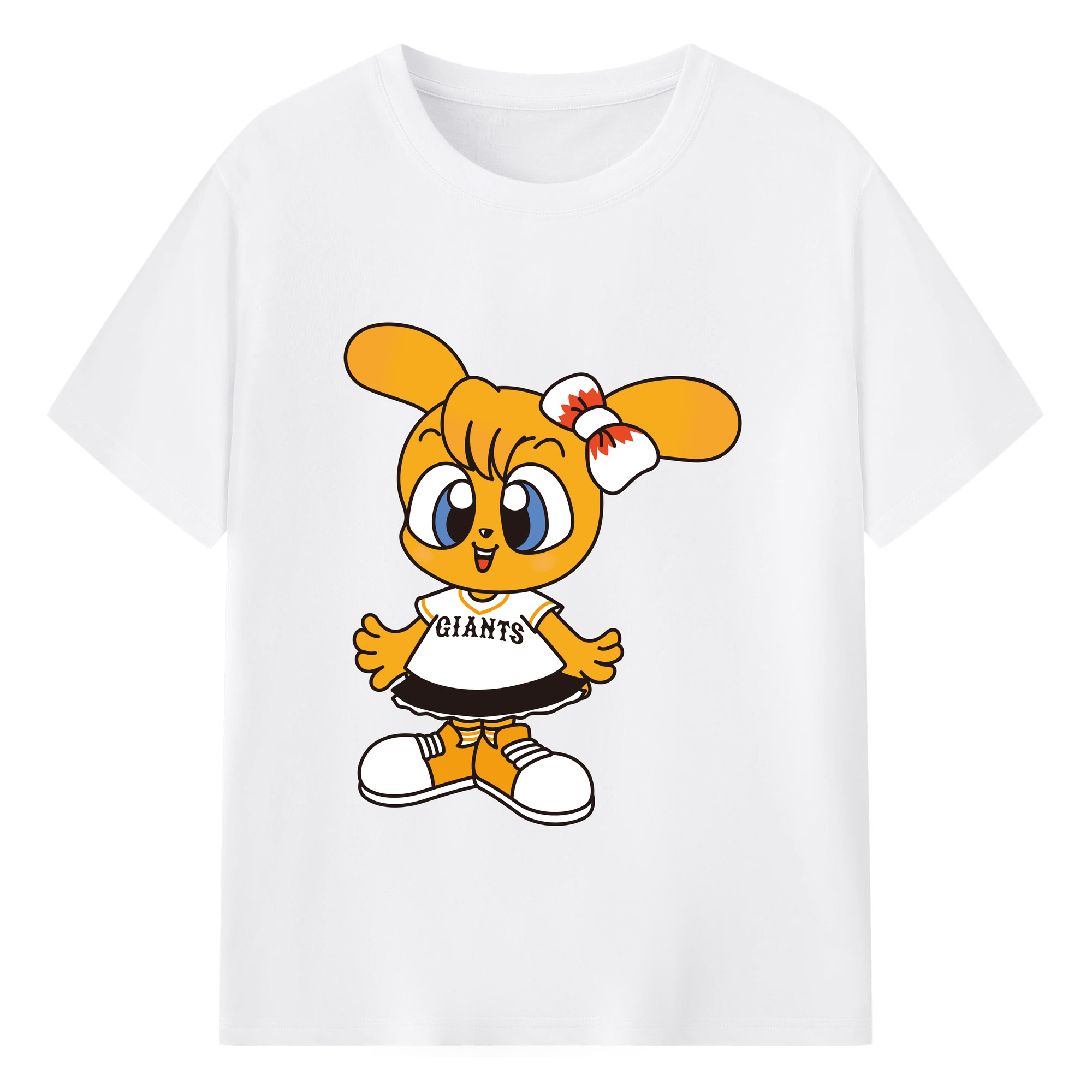 YOMIURI GIANTS MASCOT CHARPY Logo - 綿100％ 半袖Tシャツ ・ フロントプリント ・ 快適 通気性 ・ 日常使い 散歩 スポーツ用