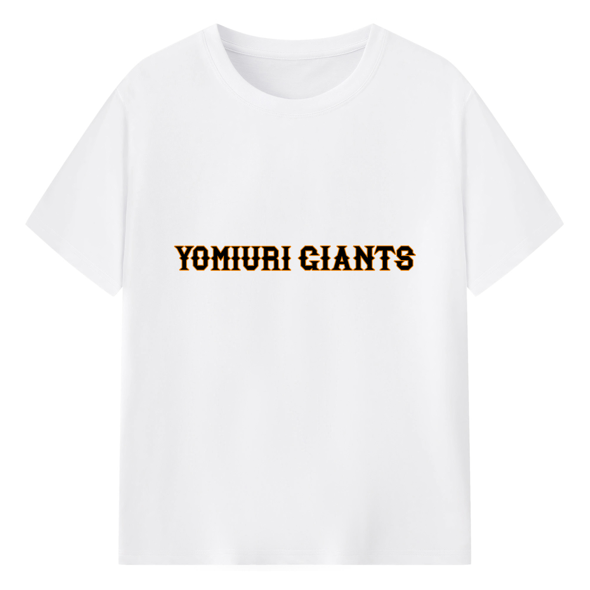 YOMIURI GIANTS OLD WORDMARK ORIGINAL Logo - 綿100％ 半袖Tシャツ ・ フロントプリント ・ 快適 通気性 ・ 日常使い 散歩 スポーツ用