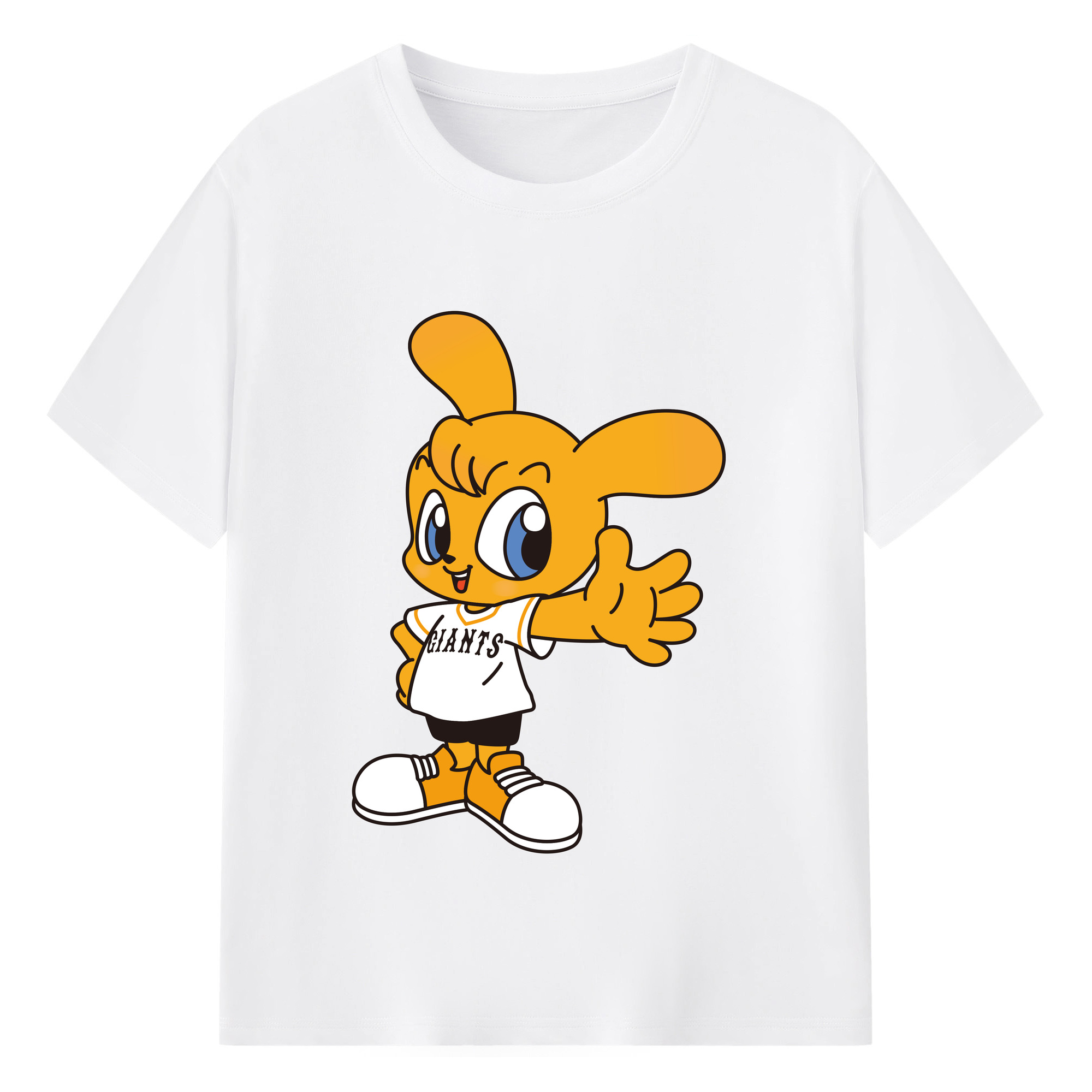 YOMIURI GIANTS MASCOT TUPPY Logo - 綿100％ 半袖Tシャツ ・ フロントプリント ・ 快適 通気性 ・ 日常使い 散歩 スポーツ用