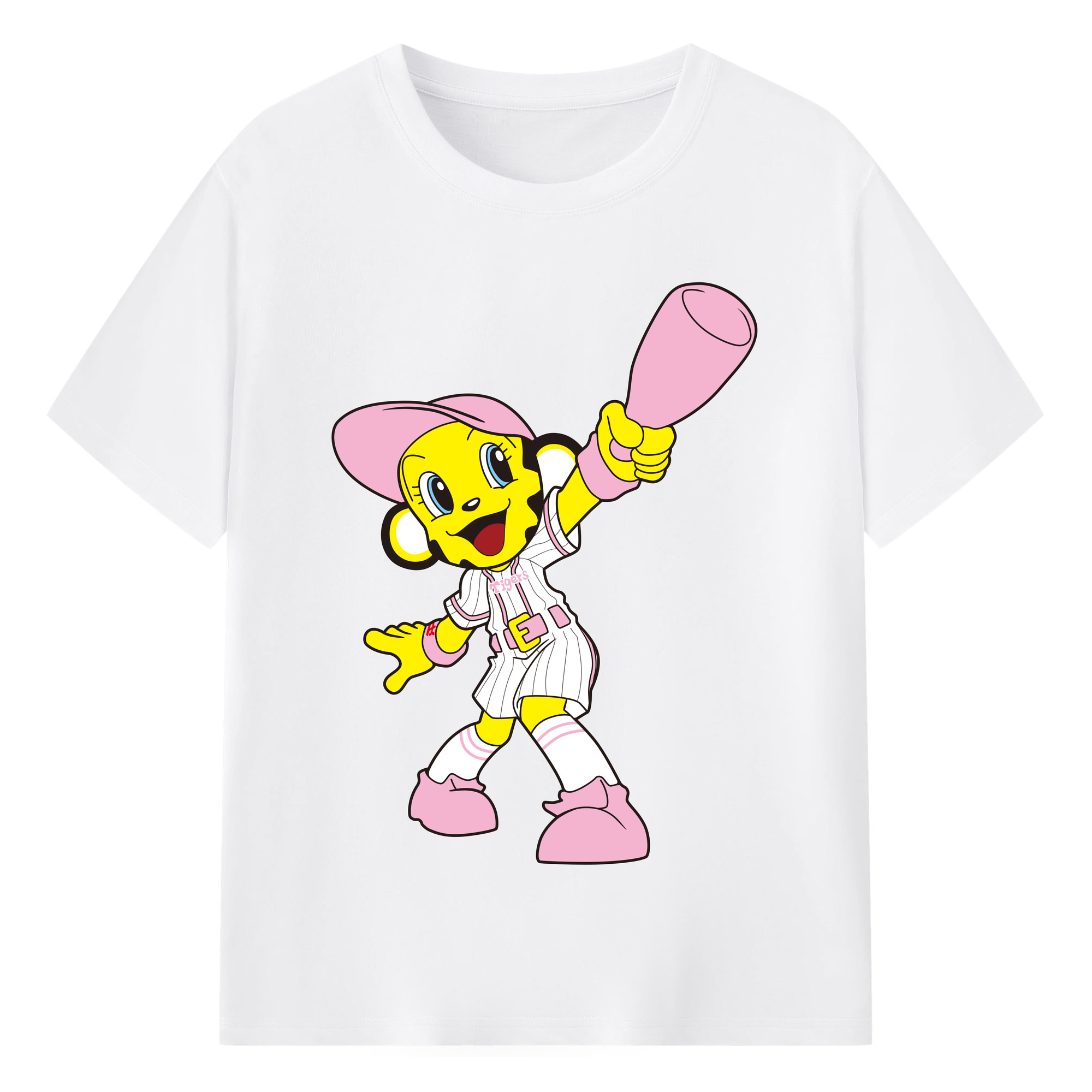 HANSHIN TIGERS MASCOT LUCKY APPLICATION INDICATION BALLOON 2015 Logo - 綿100％ 半袖Tシャツ ・ フロントプリント ・ 快適 通気性 ・ 日常使い 散歩 スポーツ用