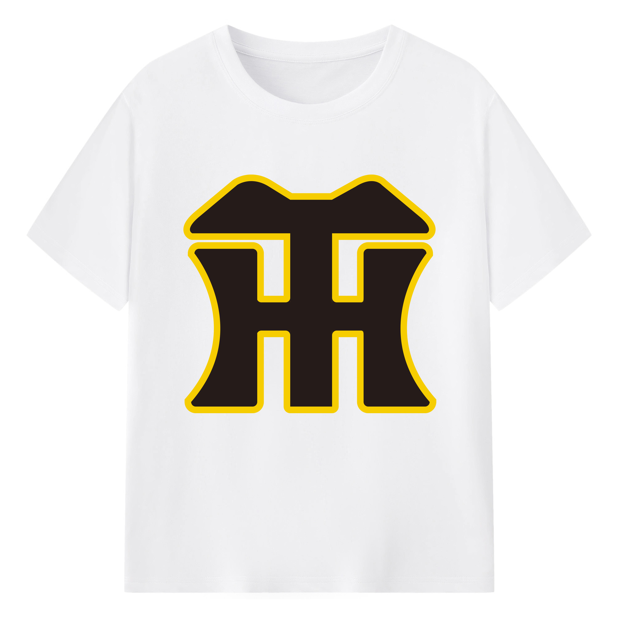 HANSHIN TIGERS SYMBOL 2025 ORIGINAL Logo - 綿100％ 半袖Tシャツ ・ フロントプリント ・ 快適 通気性 ・ 日常使い 散歩 スポーツ用
