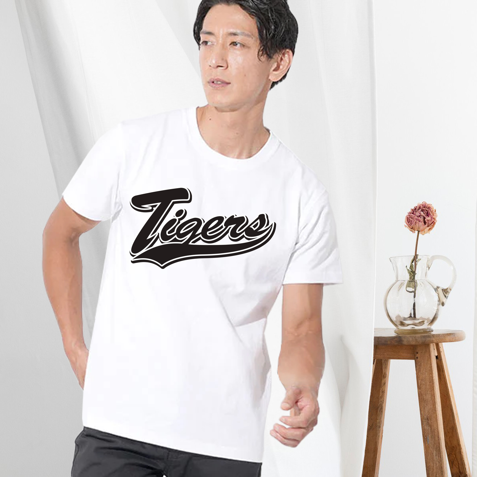 HANSHIN TIGERS ANOTHER WORDMARK APPLICATION WHITE BLACK Logo