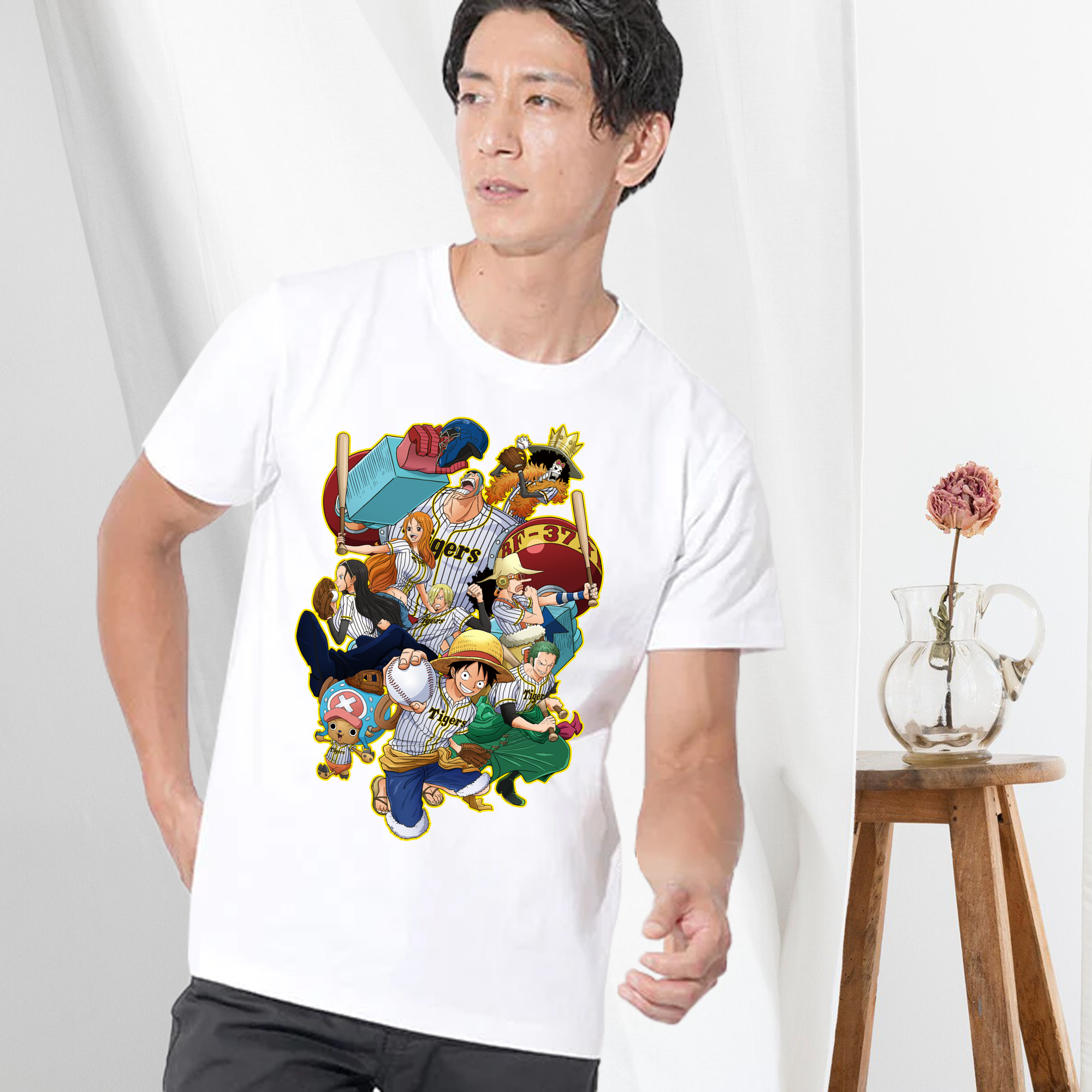 HANSHIN TIGERS ONE PIECE CHARACTERS Logo