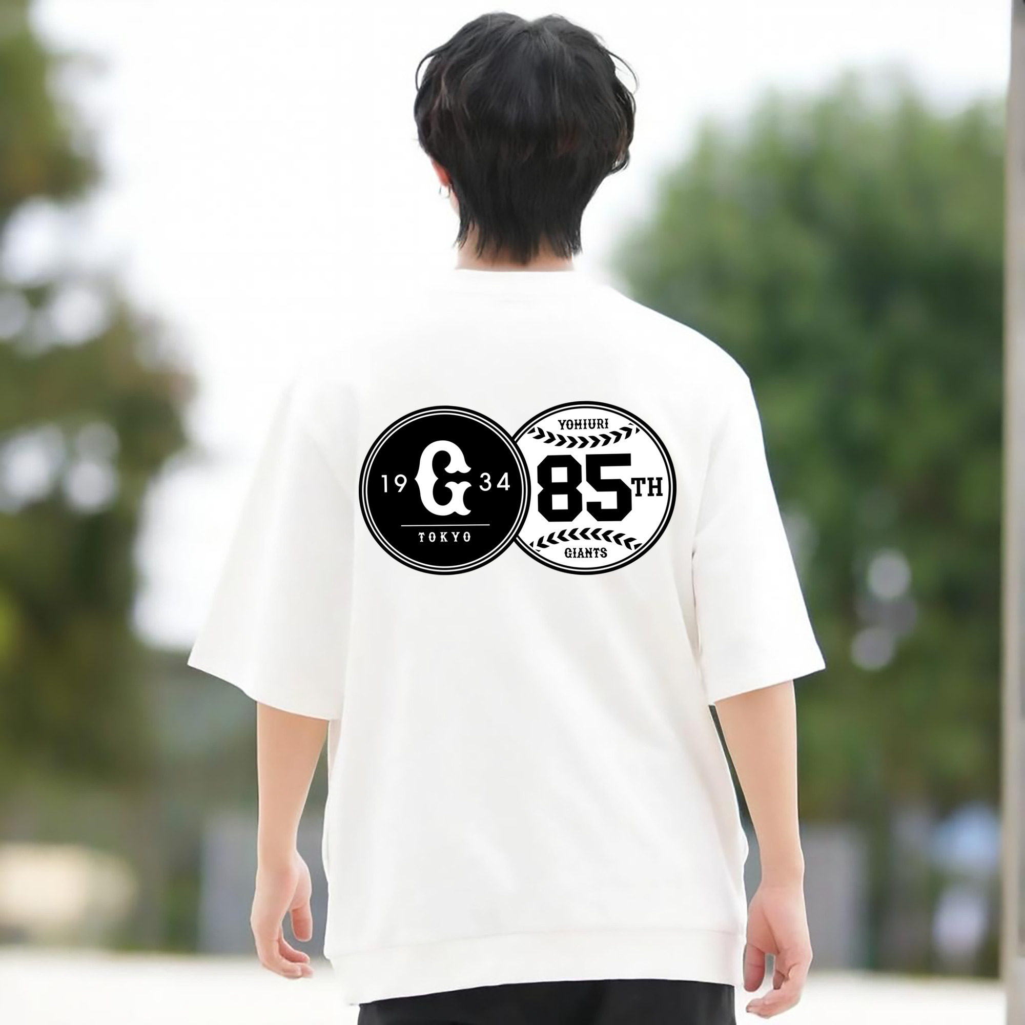 YOMIURI GIANTS 85TH ANNIVERSARY APPLICATION BLACK WHITE Logo