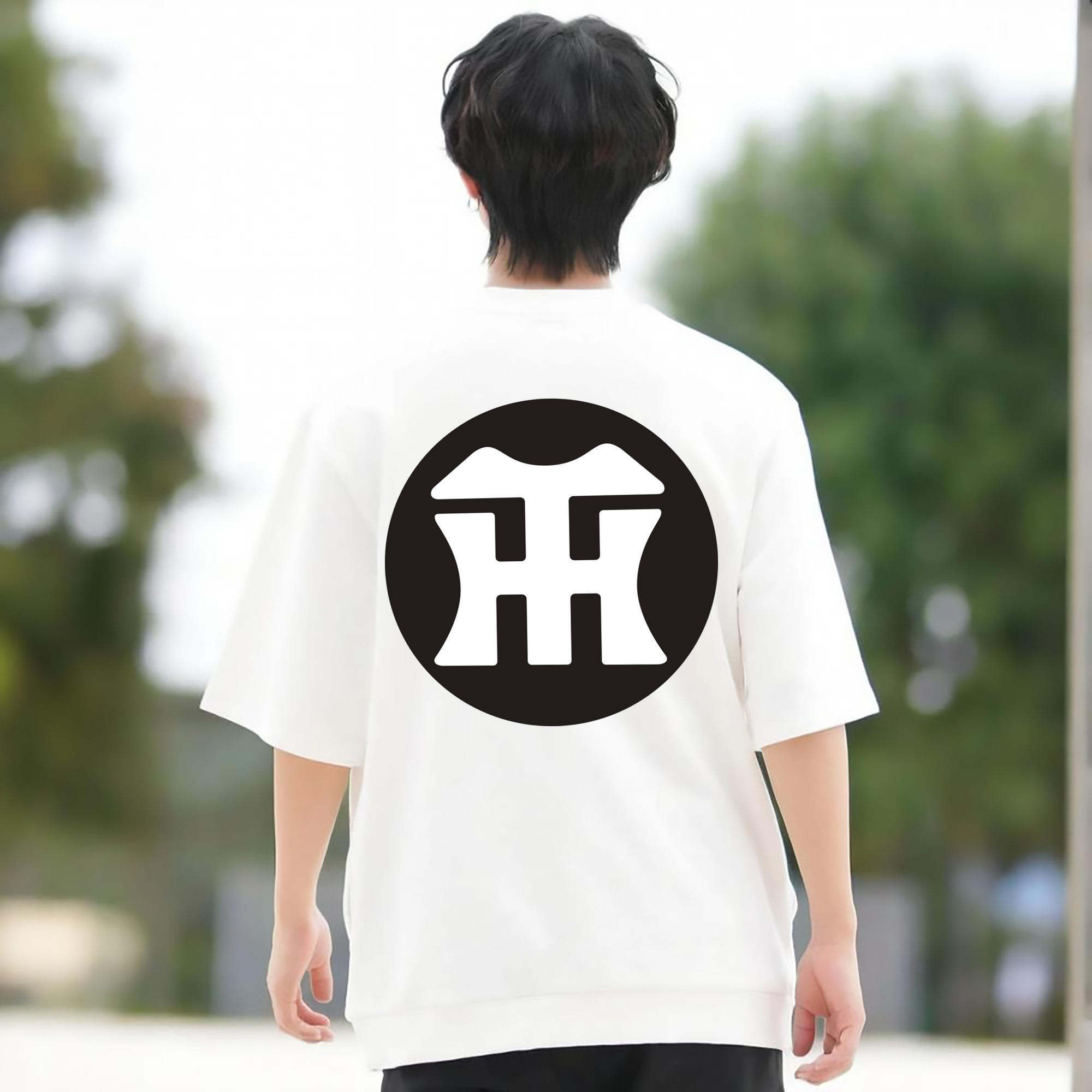 HANSHIN TIGERS SYMBOL ROUND APPLICATION BLACK Logo