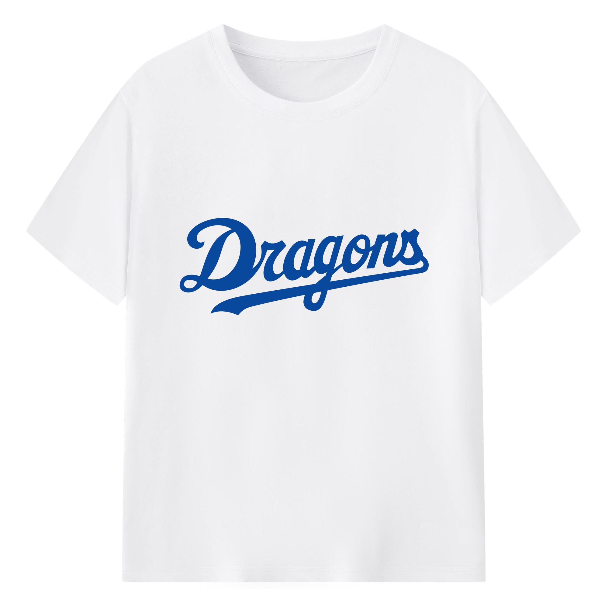 CHUNICHI DRAGONS OLD WORDMARK 2012 2013 Logo - 綿100％ 半袖Tシャツ ・ フロントプリント ・ 快適 通気性 ・ 日常使い 散歩 スポーツ用