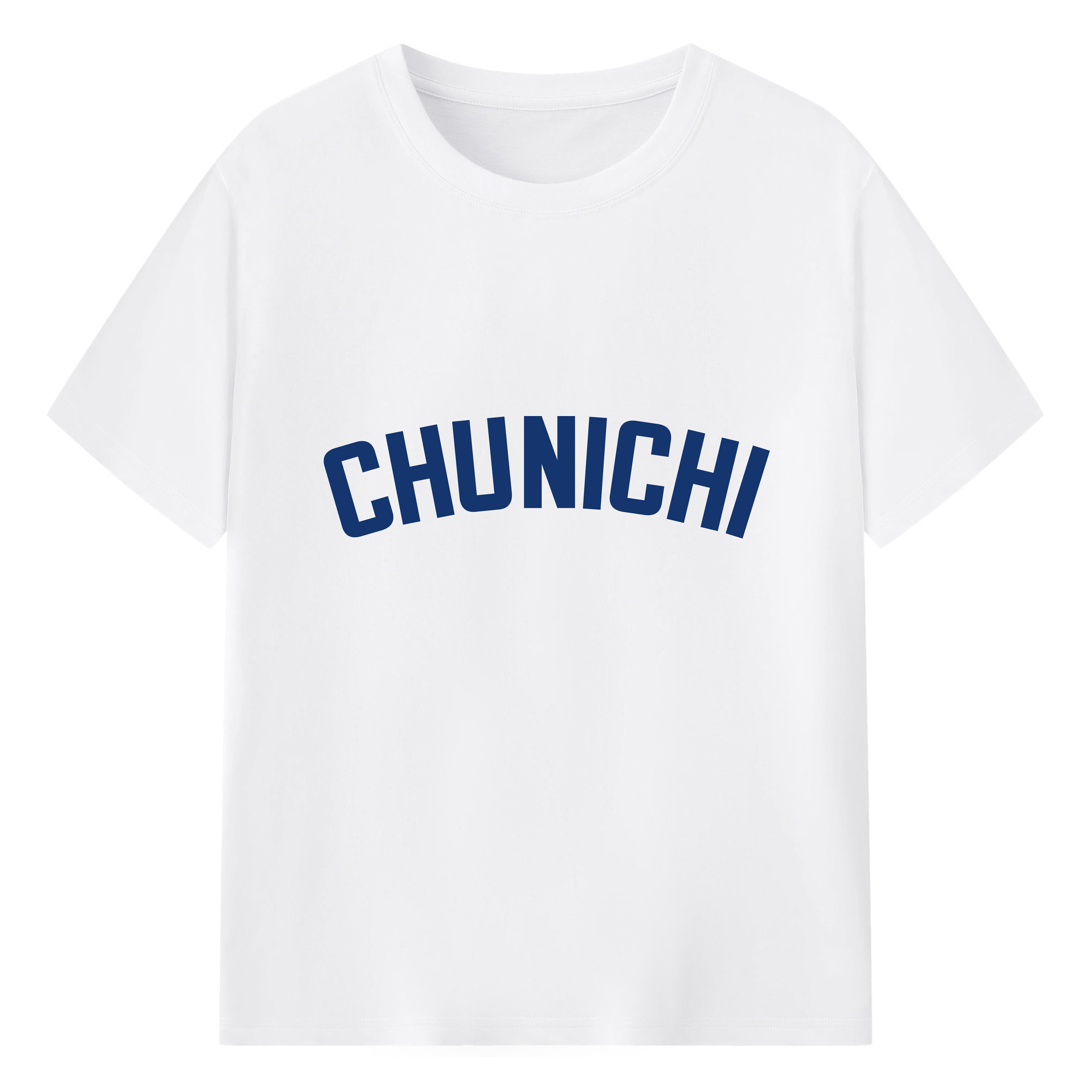 CHUNICHI DRAGONS CHUNICHI WORDMARK Logo - 綿100％ 半袖Tシャツ ・ フロントプリント ・ 快適 通気性 ・ 日常使い 散歩 スポーツ用