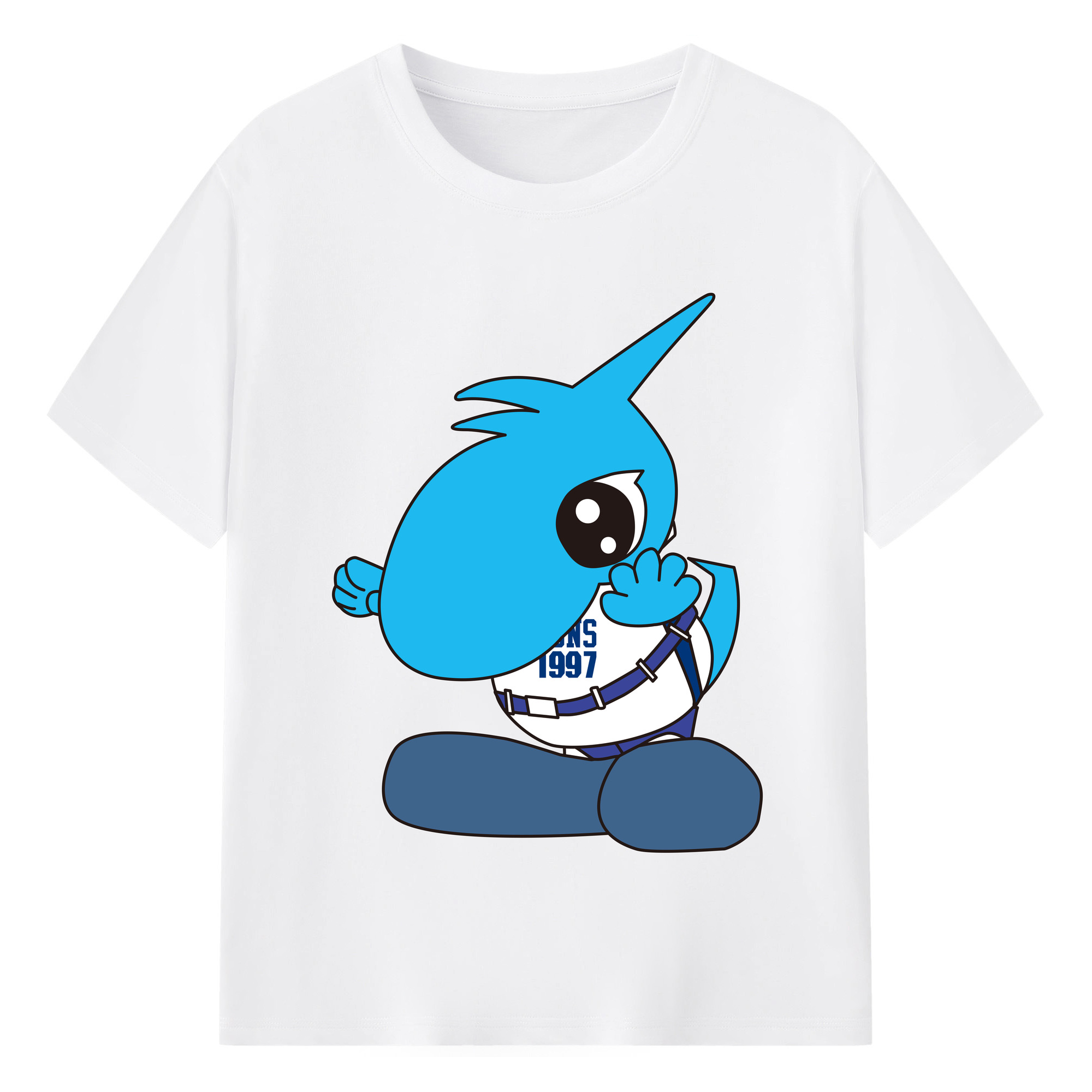 CHUNICHI DRAGONS MASCOT SHAOLON OTHER APPLICATION Logo - 綿100％ 半袖Tシャツ ・ フロントプリント ・ 快適 通気性 ・ 日常使い 散歩 スポーツ用