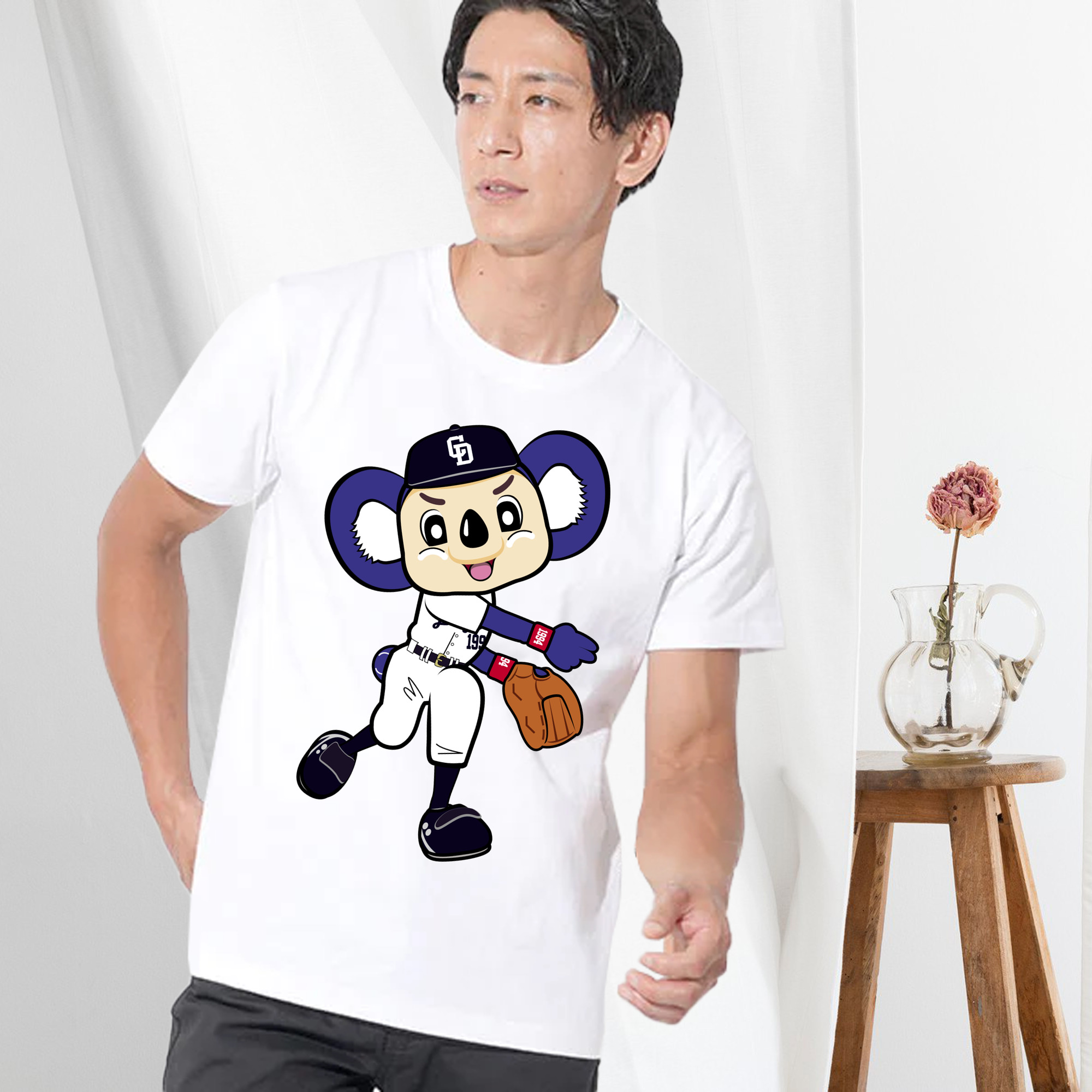 CHUNICHI DRAGONS MASCOT DOALA 2014 2016 HOME UNIFORM APPLICATION THROWING Logo