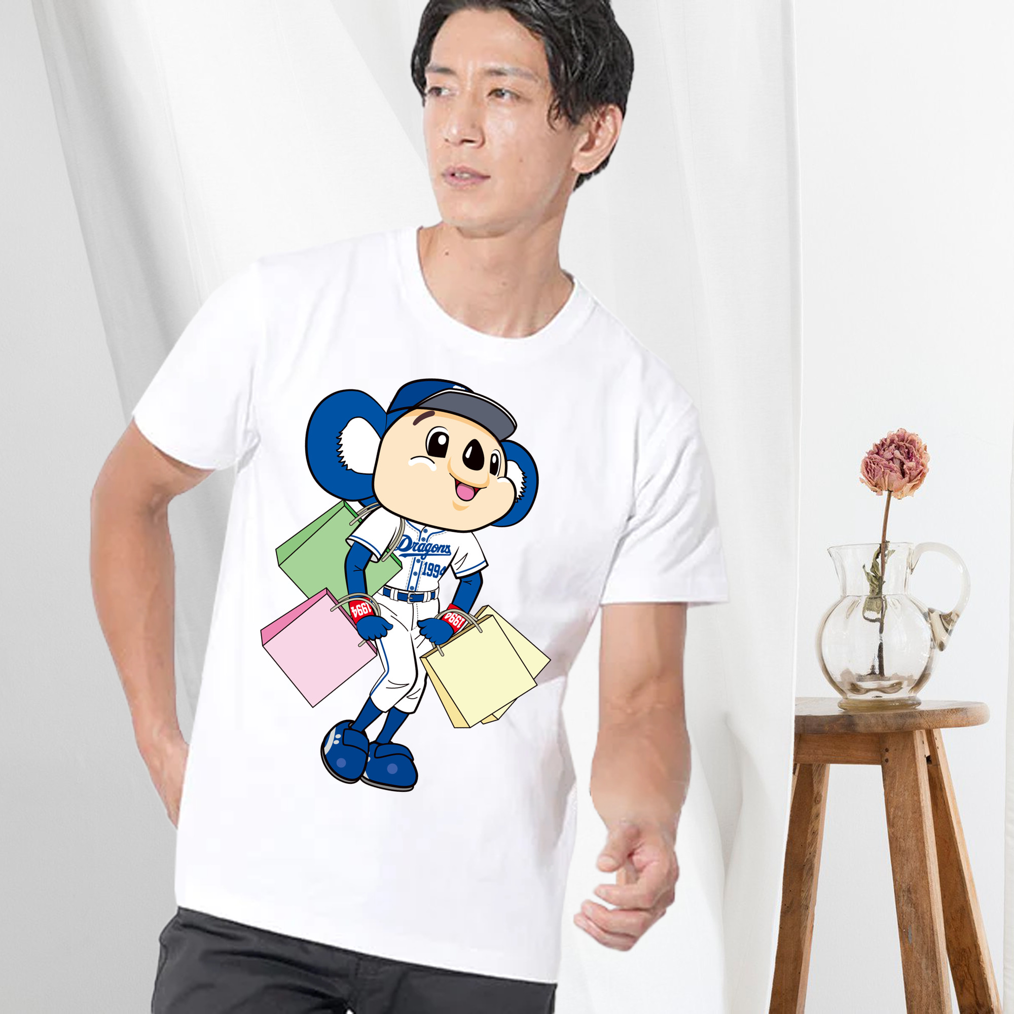 CHUNICHI DRAGONS MASCOT DOALA APPLICATION SHOPPING Logo