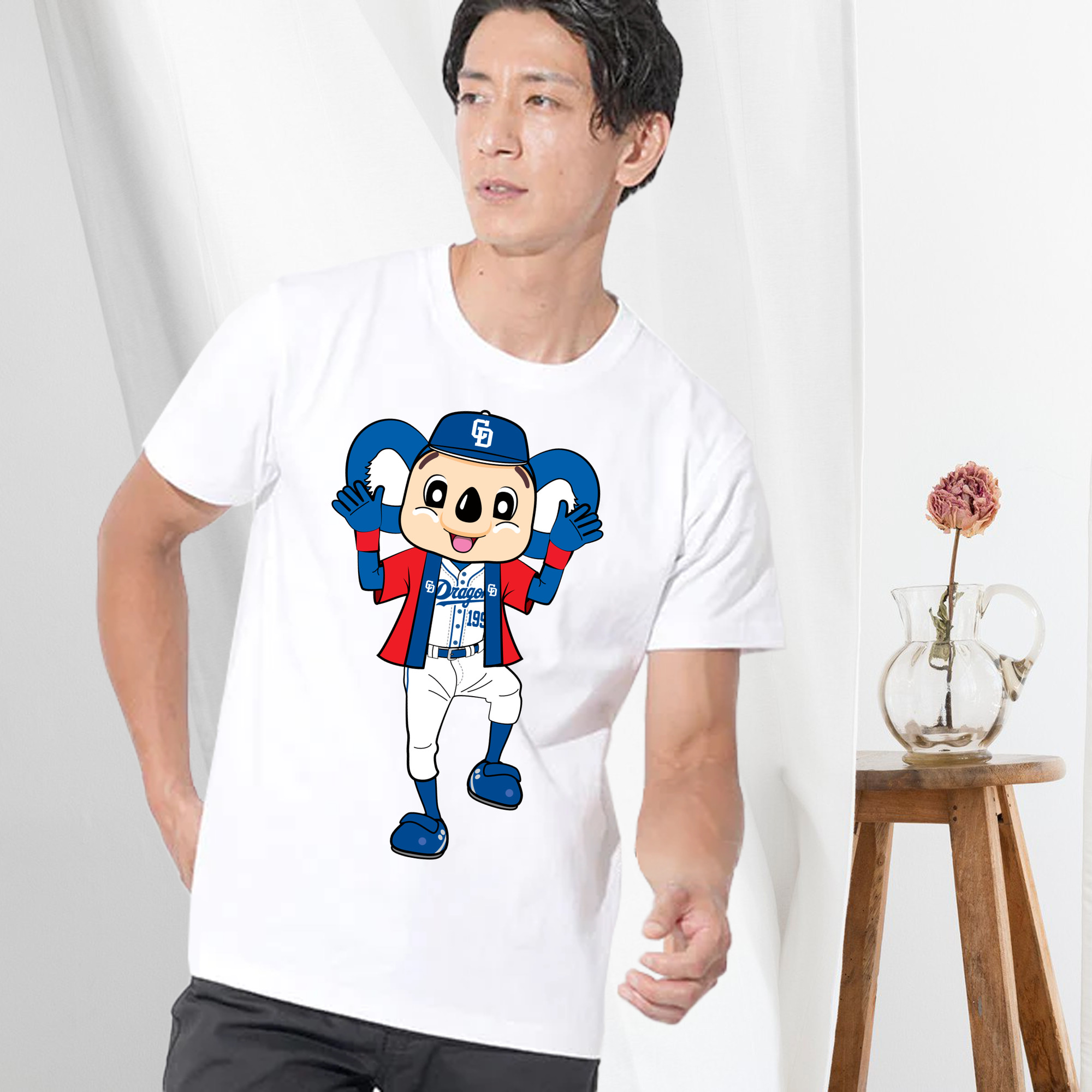 CHUNICHI DRAGONS MASCOT DOALA HOME UNIFORM 2018 APPLICATION HAORI Logo