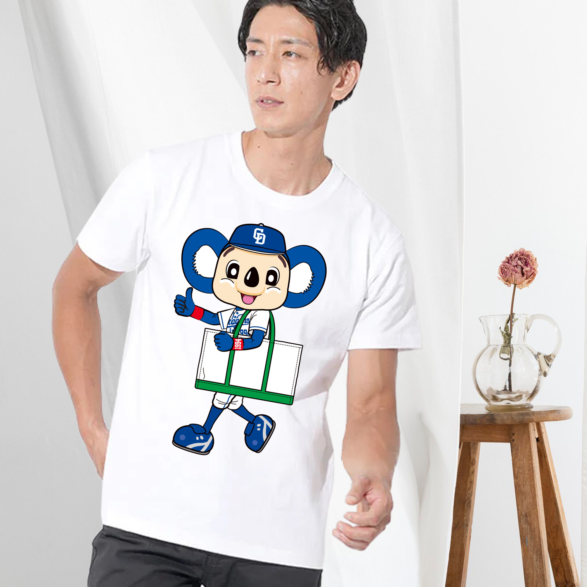 CHUNICHI DRAGONS MASCOT DOALA 2019 HOME UNIFORM APPLICATION ECO BAG Logo