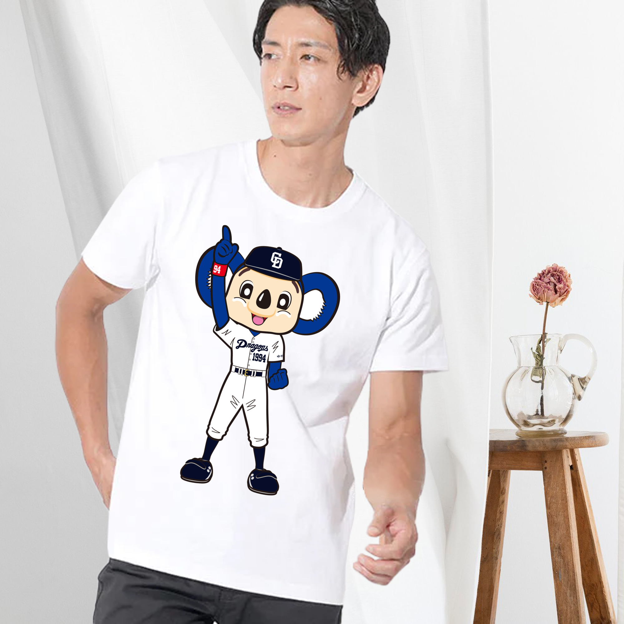 CHUNICHI DRAGONS MASCOT DOALA 2014 2016 HOME UNIFORM APPLICATION FIRST INDICATION Logo