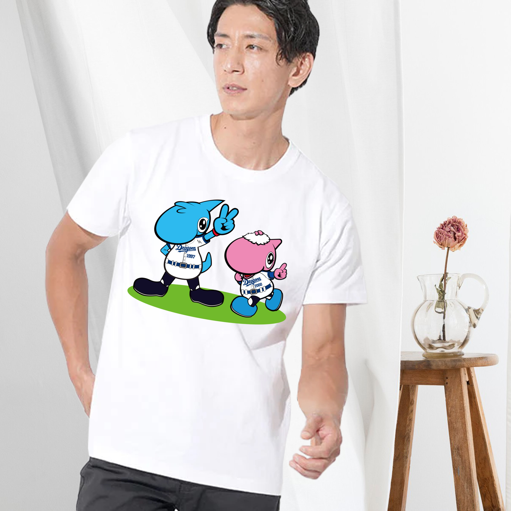 CHUNICHI DRAGONS Mascot Paolon And Shaolon