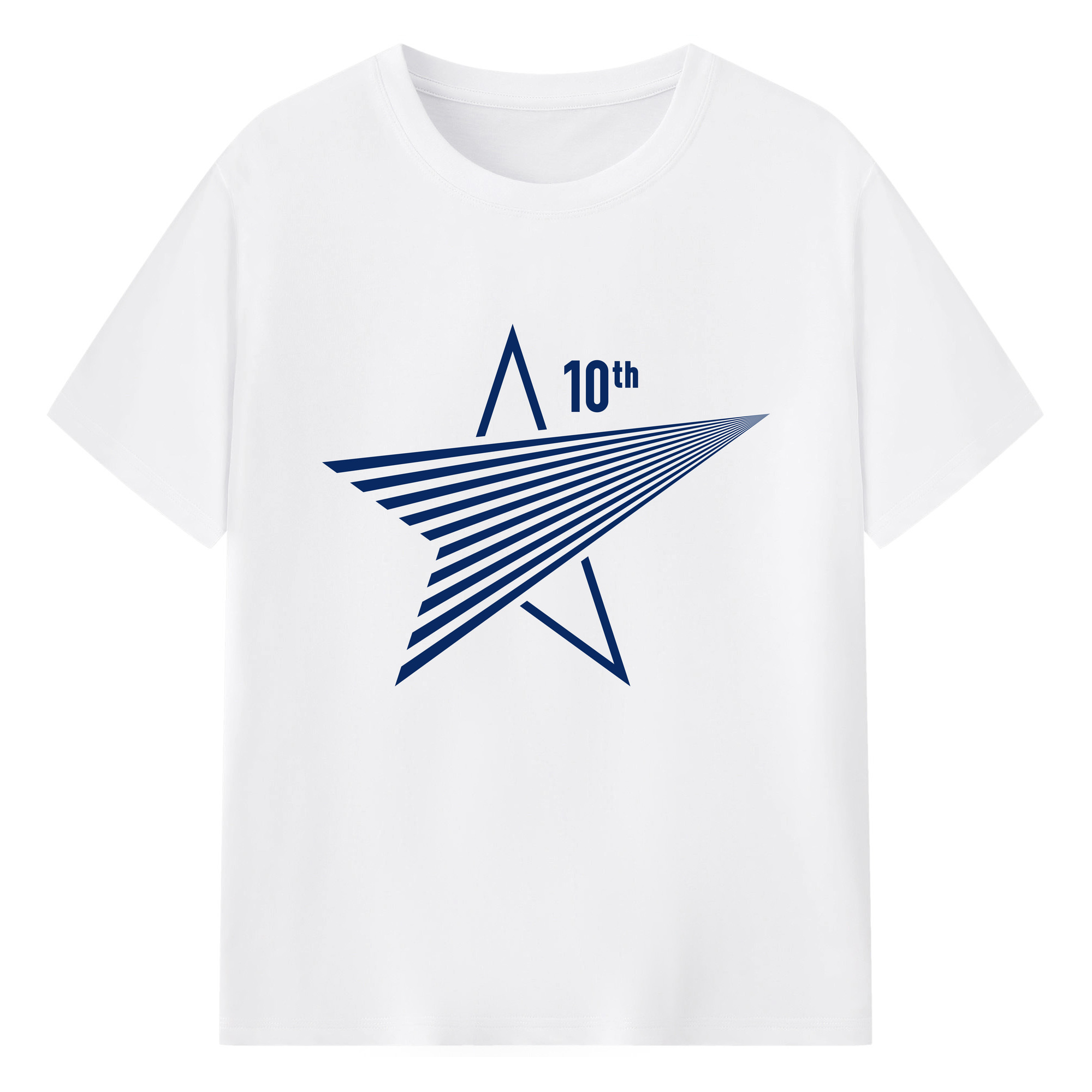 YOKOHAMA DeNA BAYSTARS 10TH ANNIVERSARY SYMBOL Logo - 綿100％ 半袖Tシャツ ・ フロントプリント ・ 快適 通気性 ・ 日常使い 散歩 スポーツ用