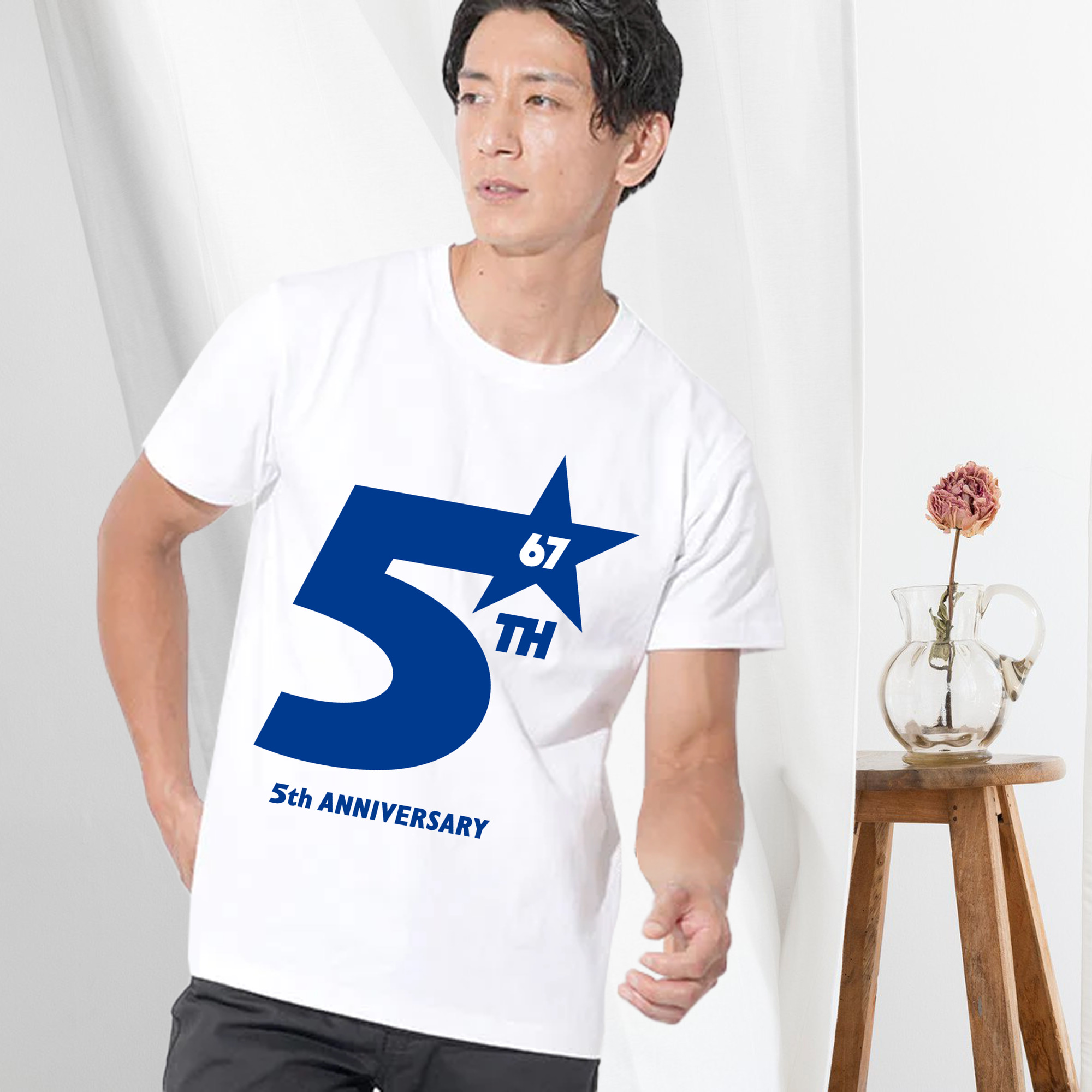 YOKOHAMA DENA BAYSTARS 5TH ANNIVERSARY Logo