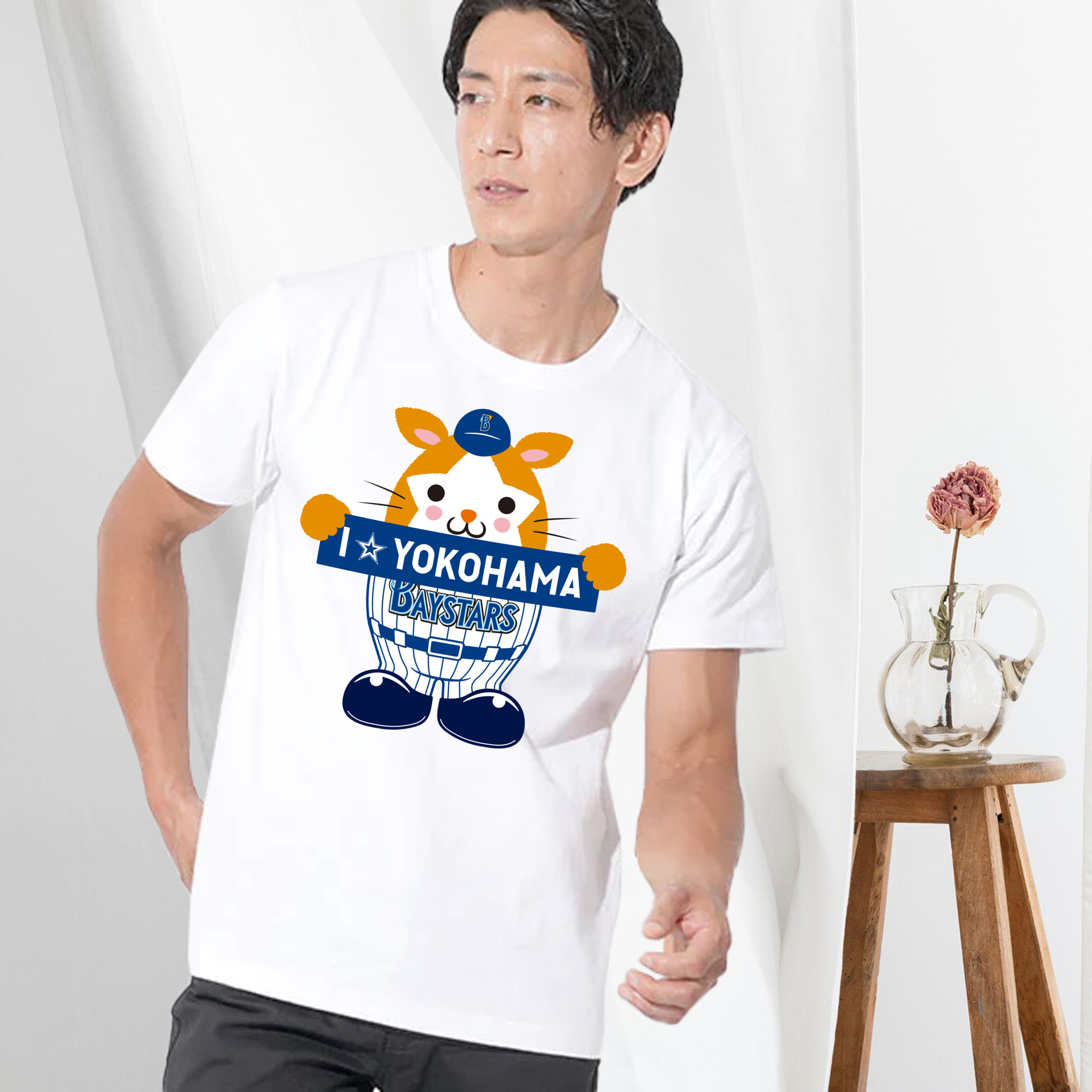 YOKOHAMA DeNA BAYSTARS MASCOT DB.STARMAN APPLICATION I☆YOKOHAMA Logo