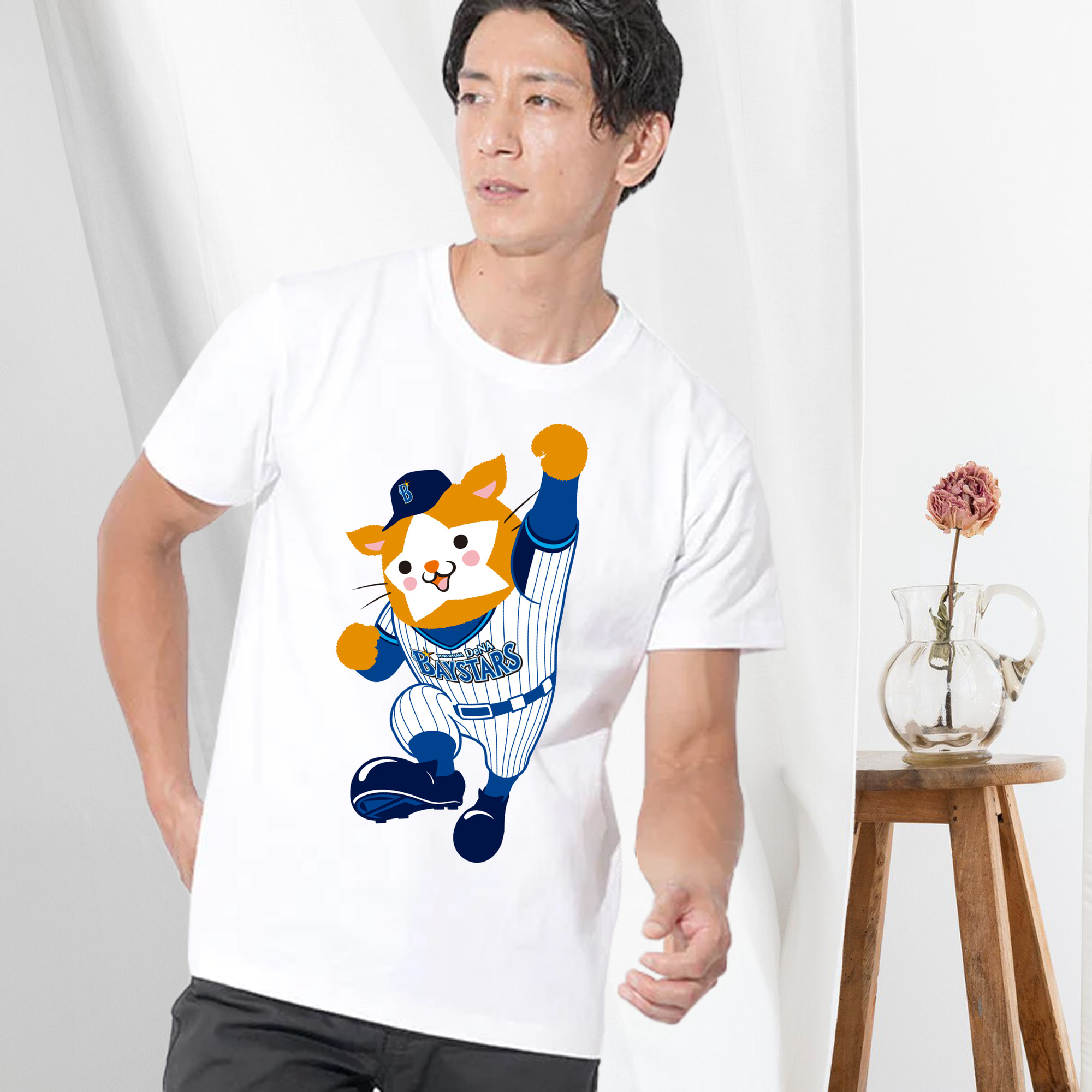 YOKOHAMA DeNA BAYSTARS MASCOT DB.STARMAN APPLICATION FIGHTING Logo