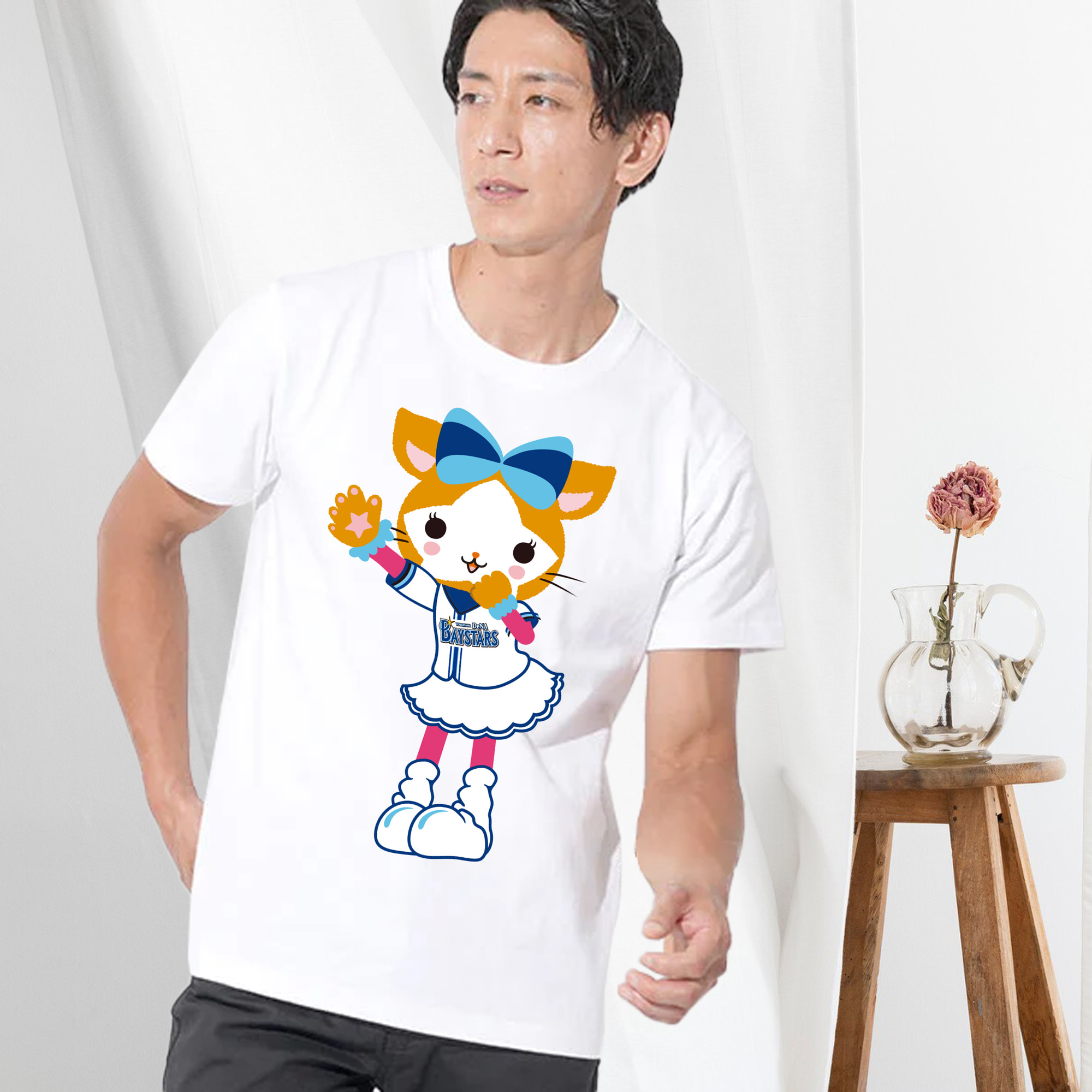 YOKOHAMA DeNA BAYSTARS MASCOT DB.KIRARA 2023 HOME UNIFORM APPLICATION GREETING Logo
