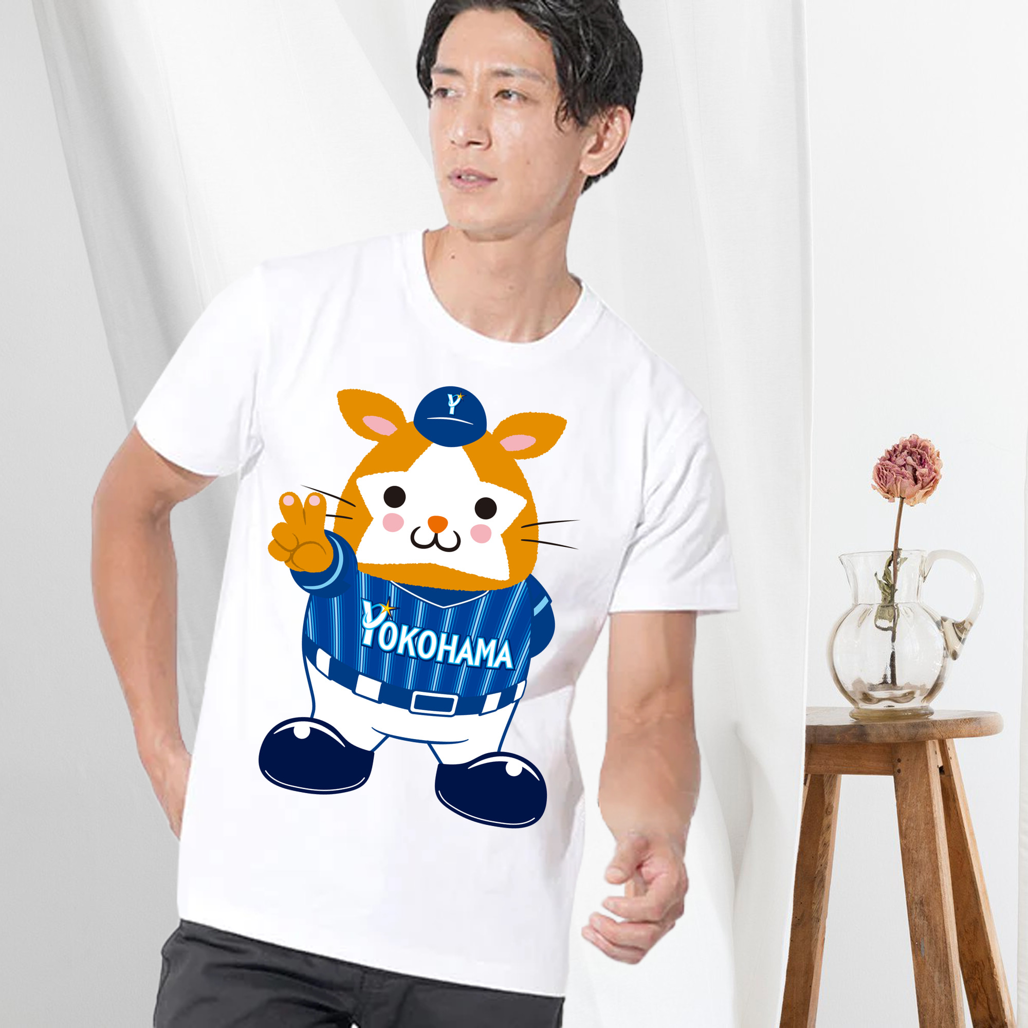 YOKOHAMA DeNA BAYSTARS MASCOT DB.STARMAN AWAY UNIFORM Logo