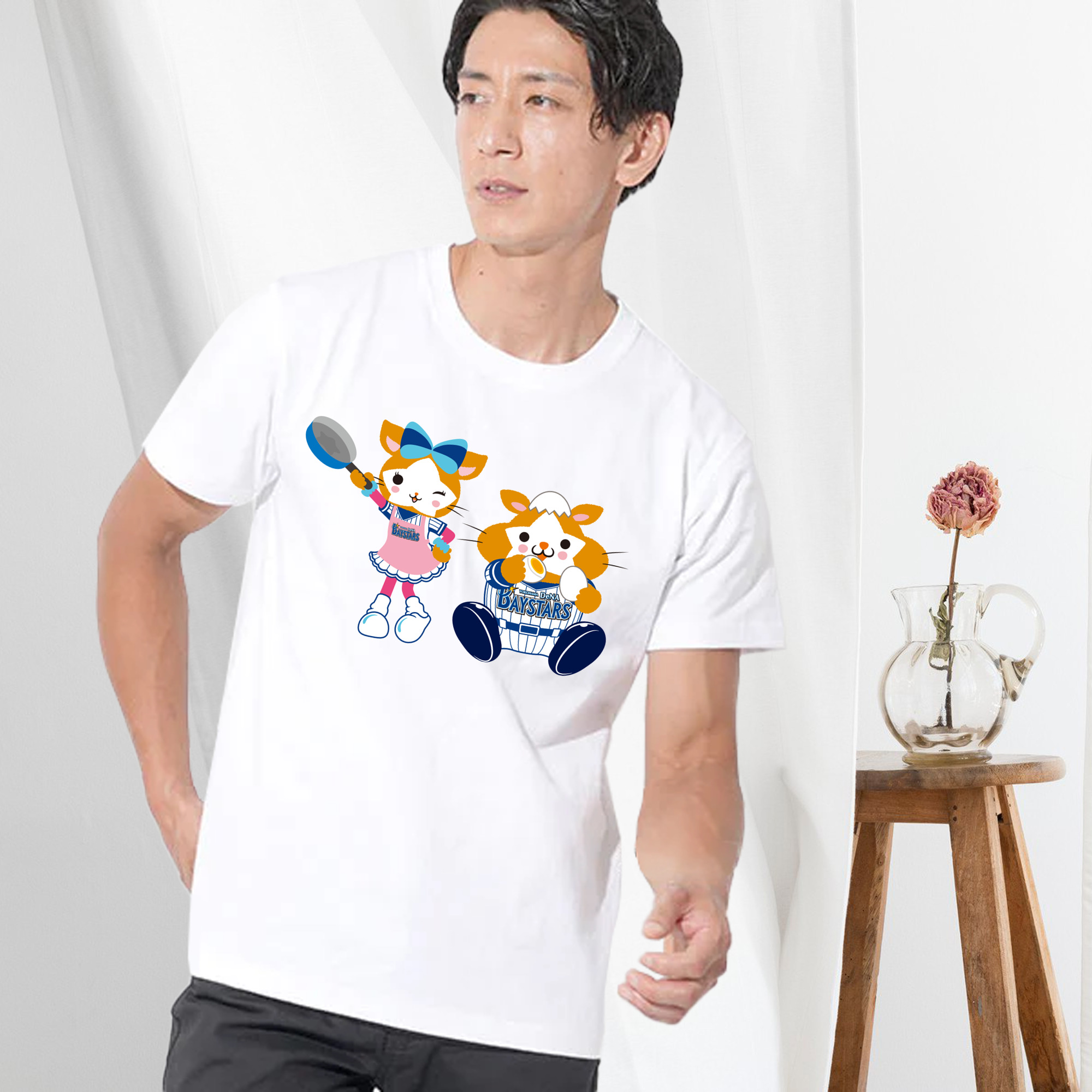 YOKOHAMA DeNA BAYSTARS MASCOT DB.STARMAN DB.KIRARA APPLICATION COOKING EATING Logo