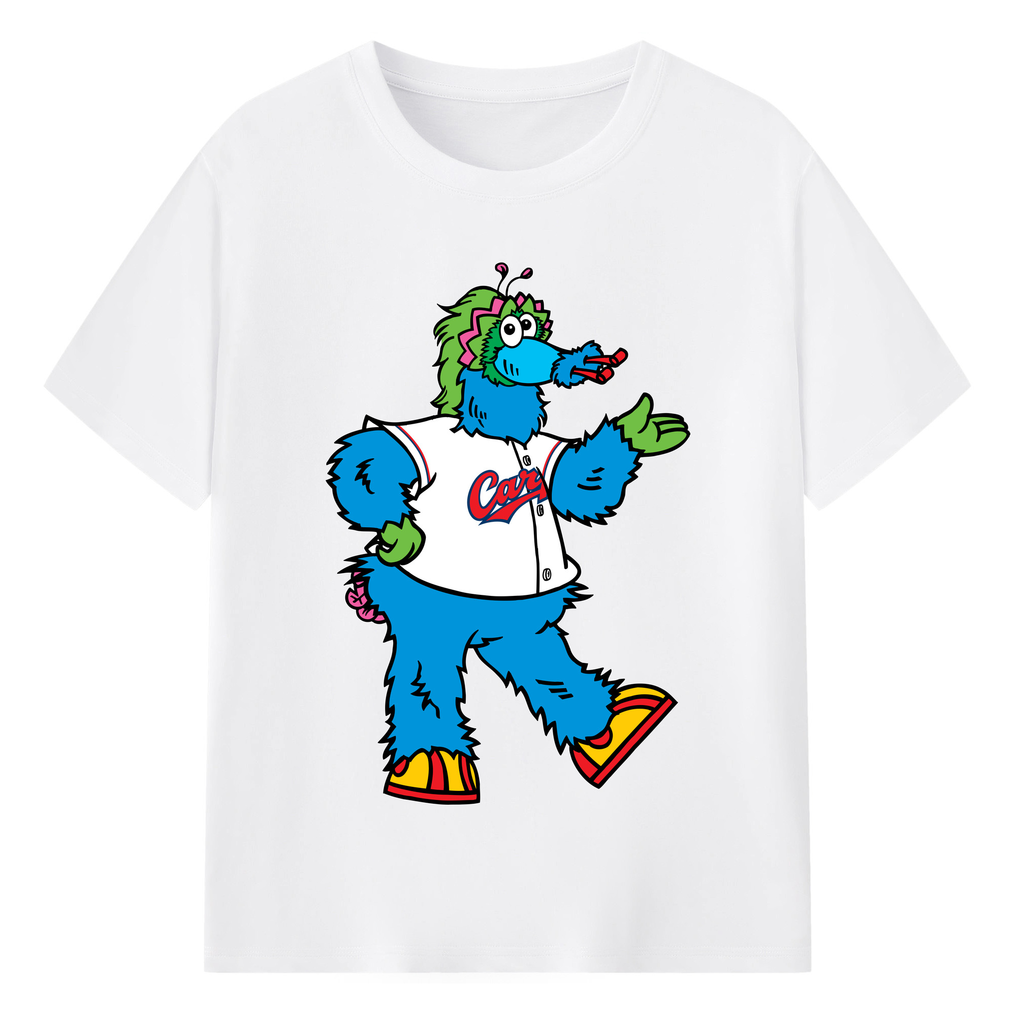 HIROSHIMA TOYO CARP MASCOT SLYLY APPLICATION INTRODUCTION Logo - 綿100％ 半袖Tシャツ ・ フロントプリント ・ 快適 通気性 ・ 日常使い 散歩 スポーツ用