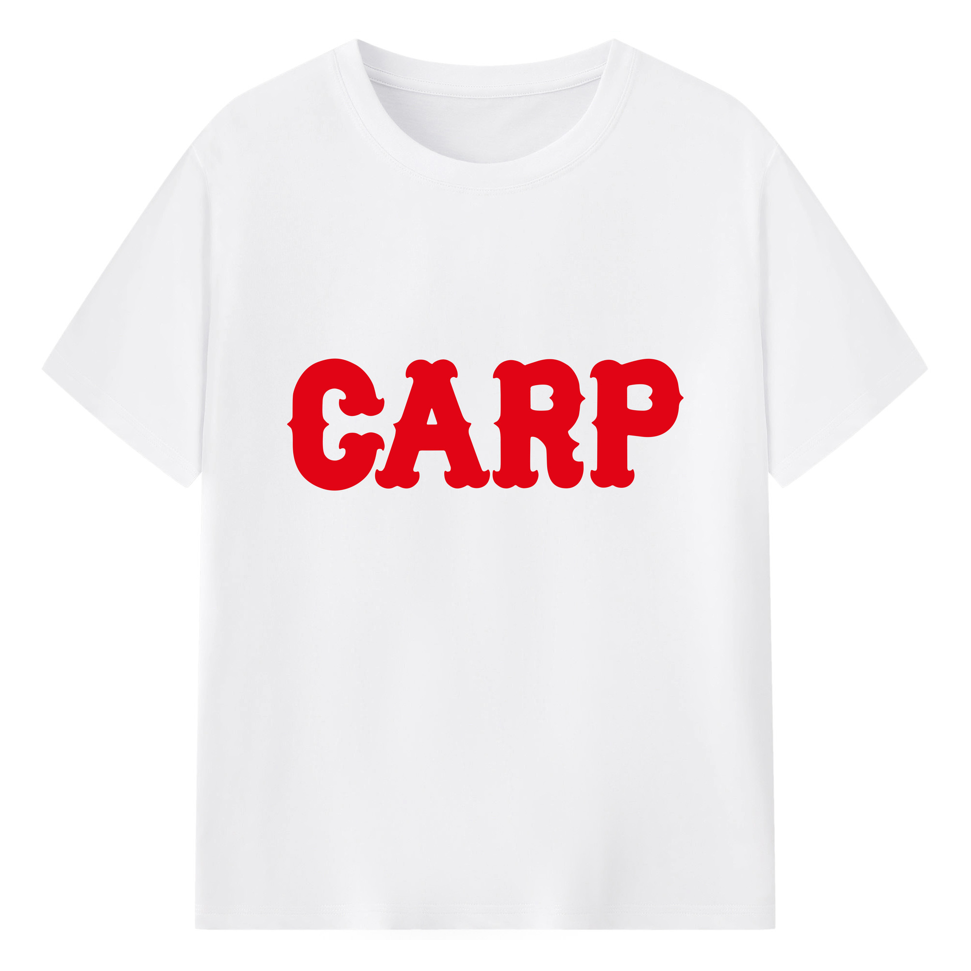 HIROSHIMA TOYO CARP OLD WORDMARK Logo - 綿100％ 半袖Tシャツ ・ フロントプリント ・ 快適 通気性 ・ 日常使い 散歩 スポーツ用