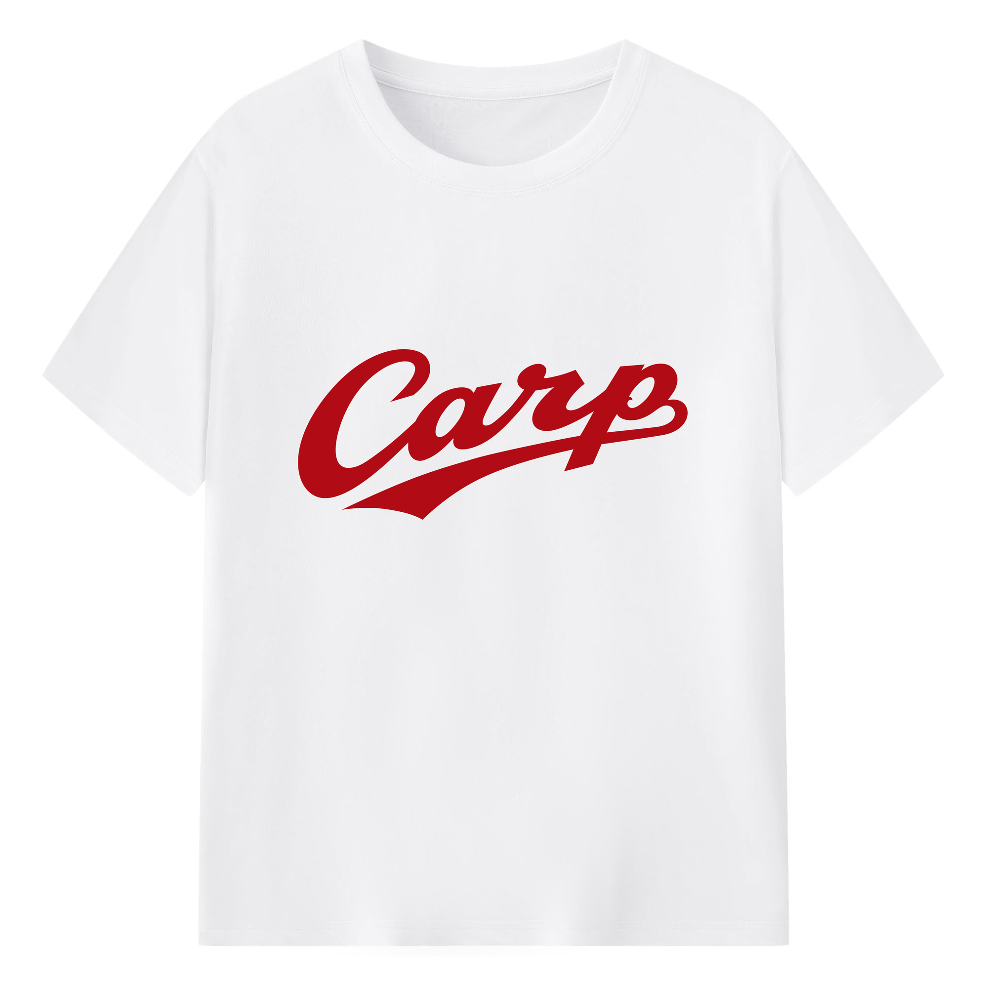 HIROSHIMA TOYO CARP WORDMARK 2023 Logo - 綿100％ 半袖Tシャツ ・ フロントプリント ・ 快適 通気性 ・ 日常使い 散歩 スポーツ用