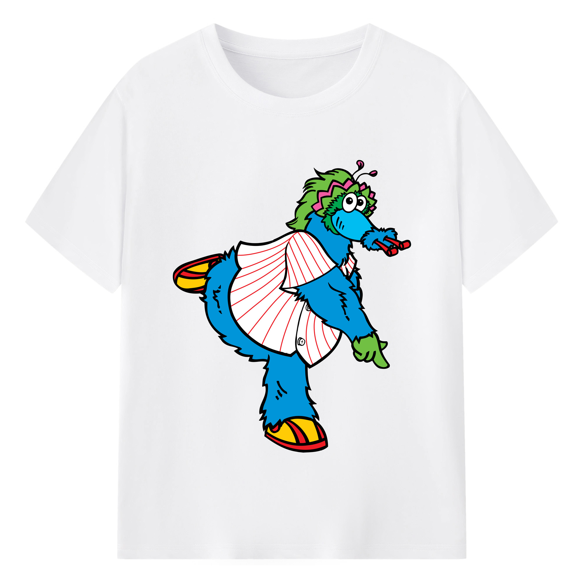 HIROSHIMA TOYO CARP MASCOT SLYLY OLD INDICATE APPLICATION Logo - 綿100％ 半袖Tシャツ ・ フロントプリント ・ 快適 通気性 ・ 日常使い 散歩 スポーツ用