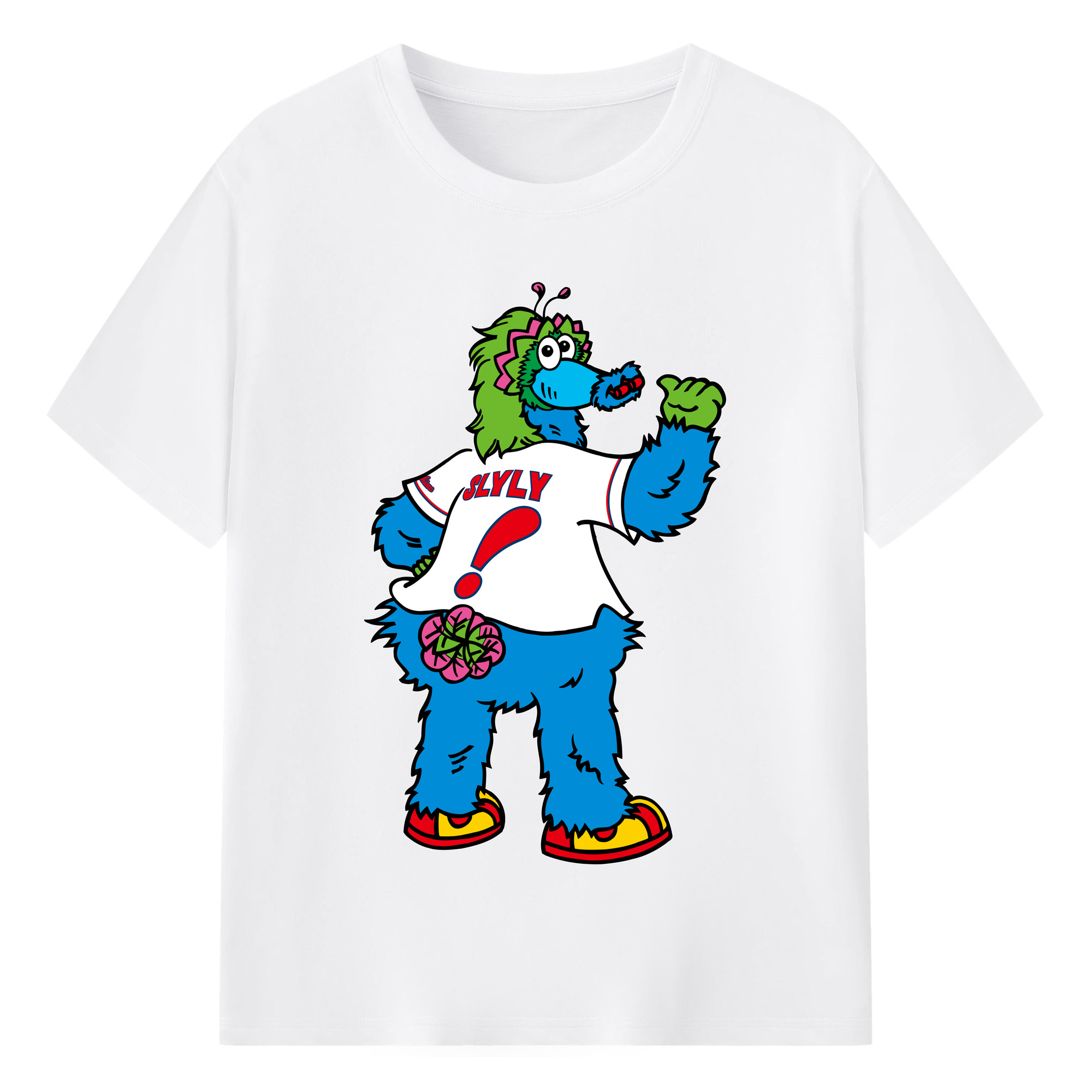 HIROSHIMA TOYO CARP MASCOT SLYLY Logo - 綿100％ 半袖Tシャツ ・ フロントプリント ・ 快適 通気性 ・ 日常使い 散歩 スポーツ用