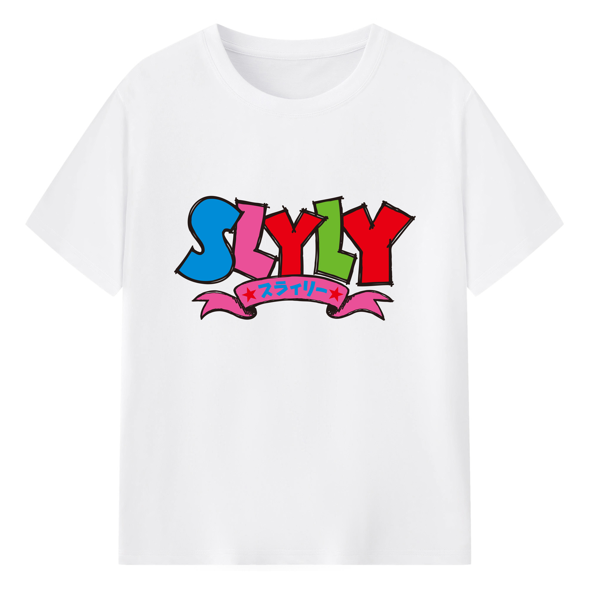 HIROSHIMA TOYO CARP MASCOT SLYLY WORDMARK Logo - 綿100％ 半袖Tシャツ ・ フロントプリント ・ 快適 通気性 ・ 日常使い 散歩 スポーツ用