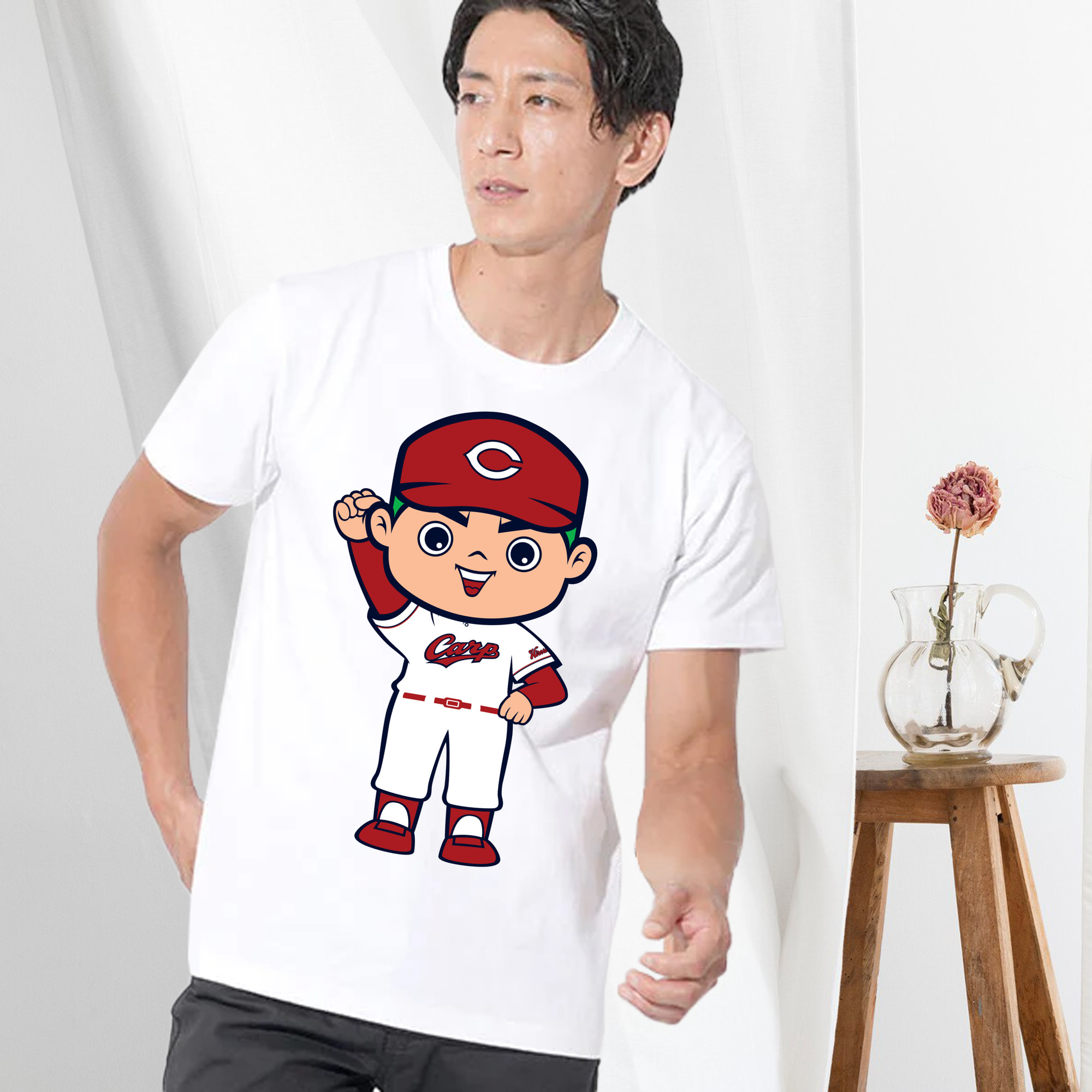 HIROSHIMA TOYO CARP MASCOT CARP BOYA 2023 HOME UNIFORM APPLICATION FIGHTING Logo