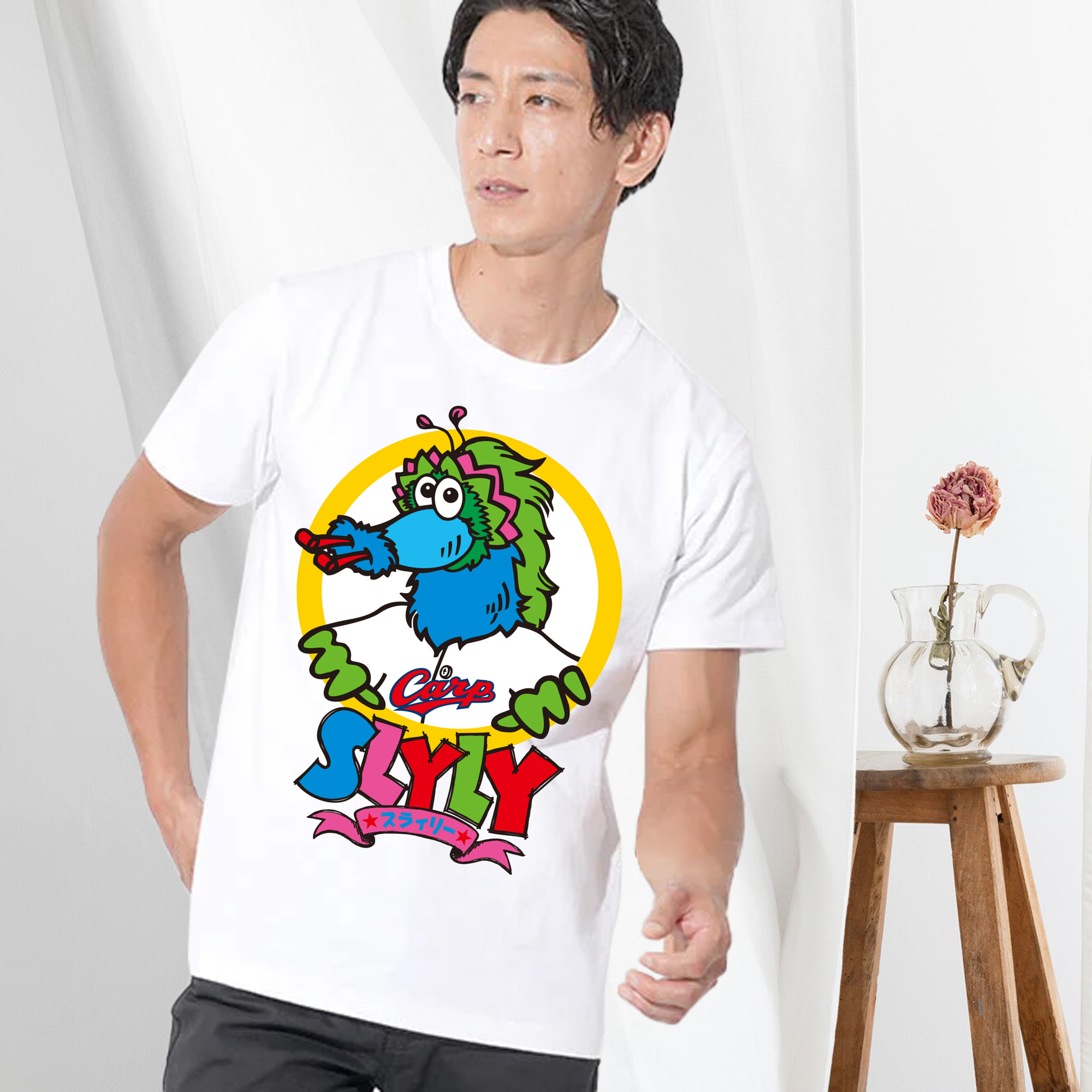 HIROSHIMA TOYO CARP MASCOT SLYLY APPLICATION ROUND WORDMARK Logo