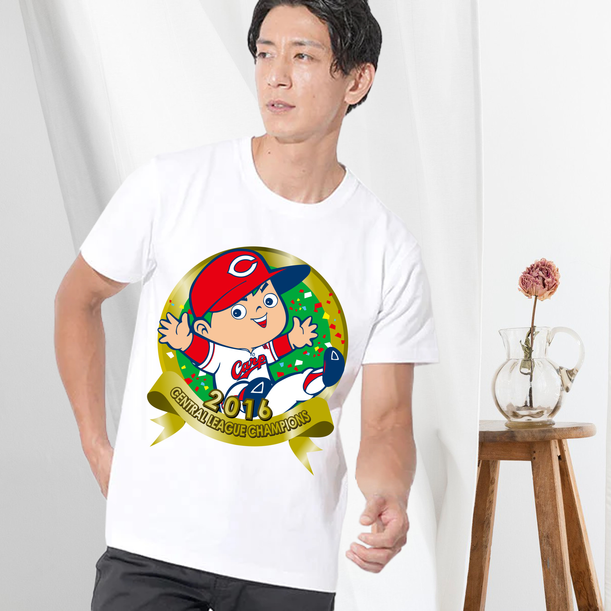 HIROSHIMA TOYO CARP MASCOT CARP BOYA CENTRAL LEAGUE CHAMPIONS 2016 Logo