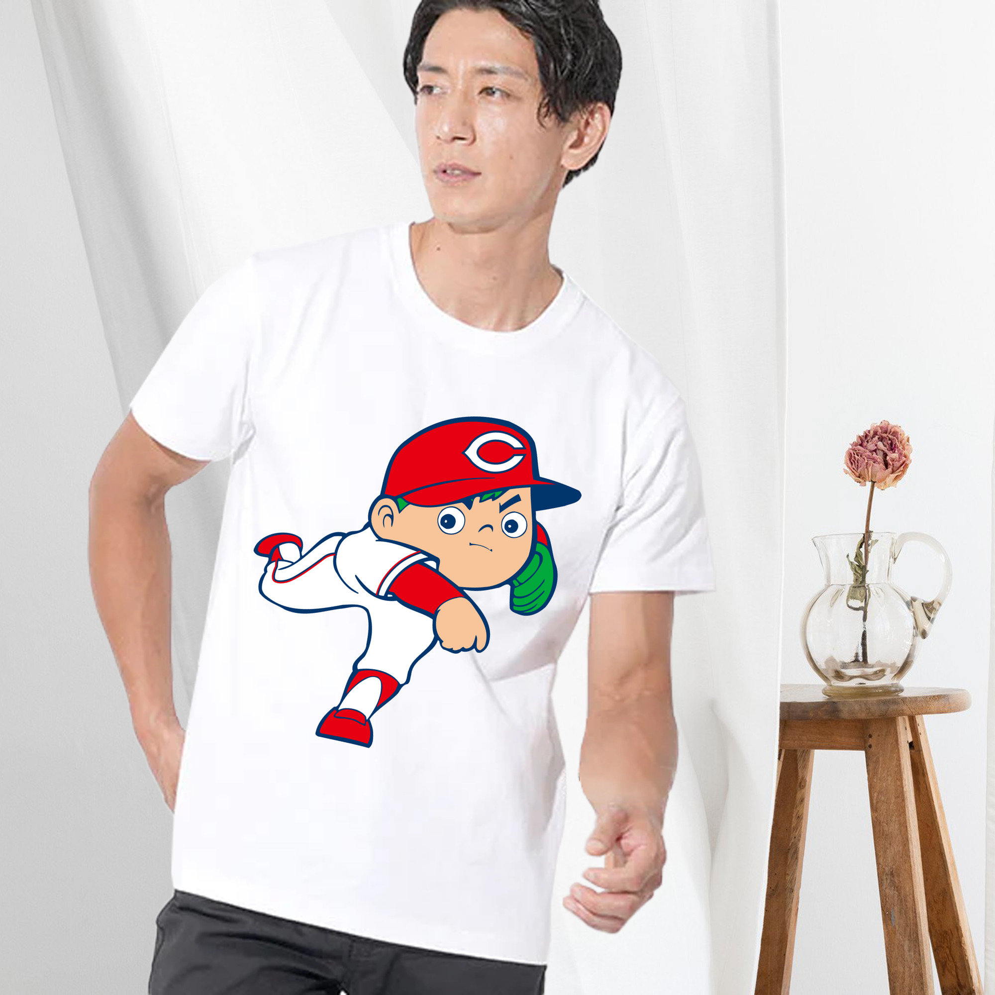 HIROSHIMA TOYO CARP MASCOT APPLICATION PITCHING Logo