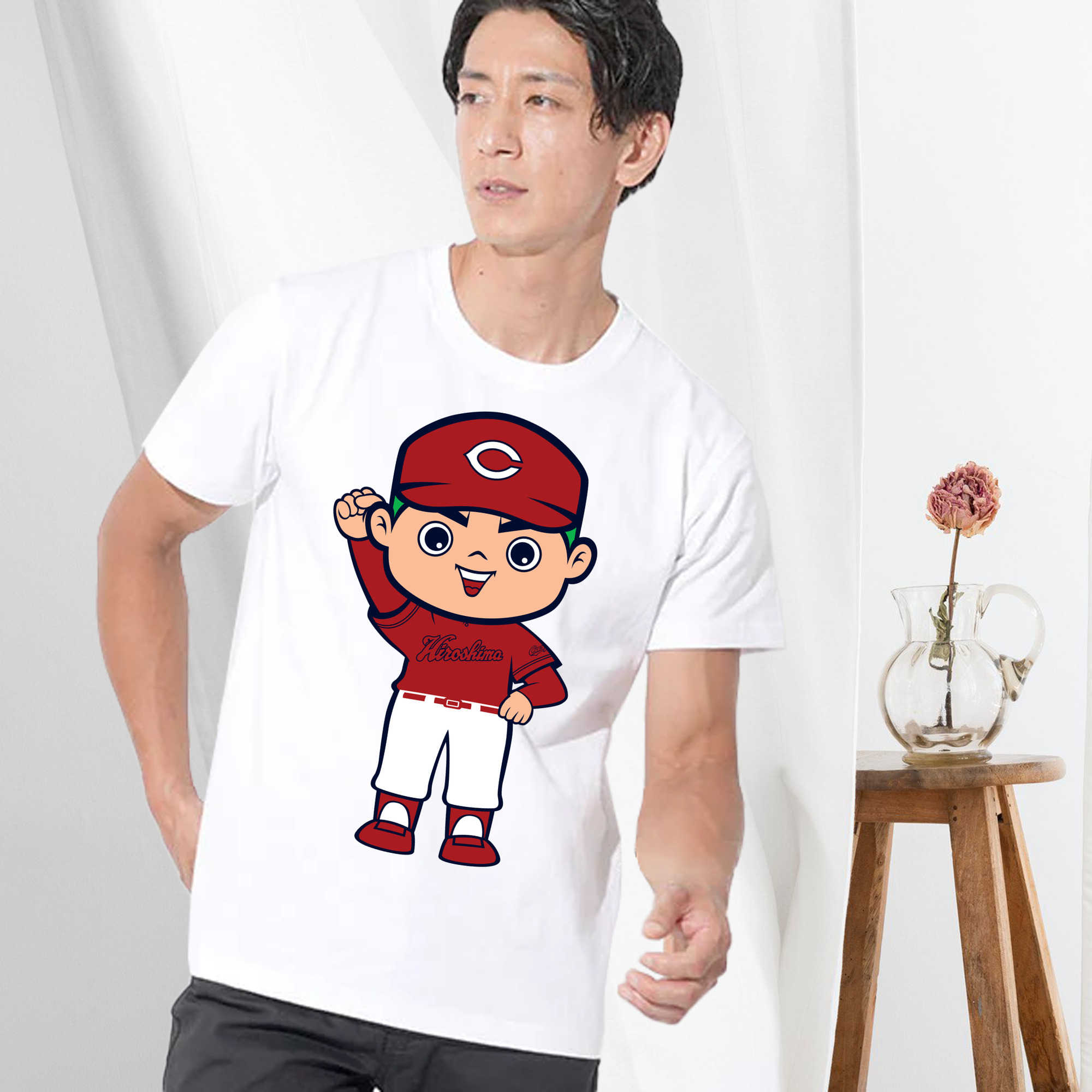 HIROSHIMA TOYO CARP MASCOT CARP BOYA 2023 VISITOR UNIFORM APPLICATION FIGHTING Logo
