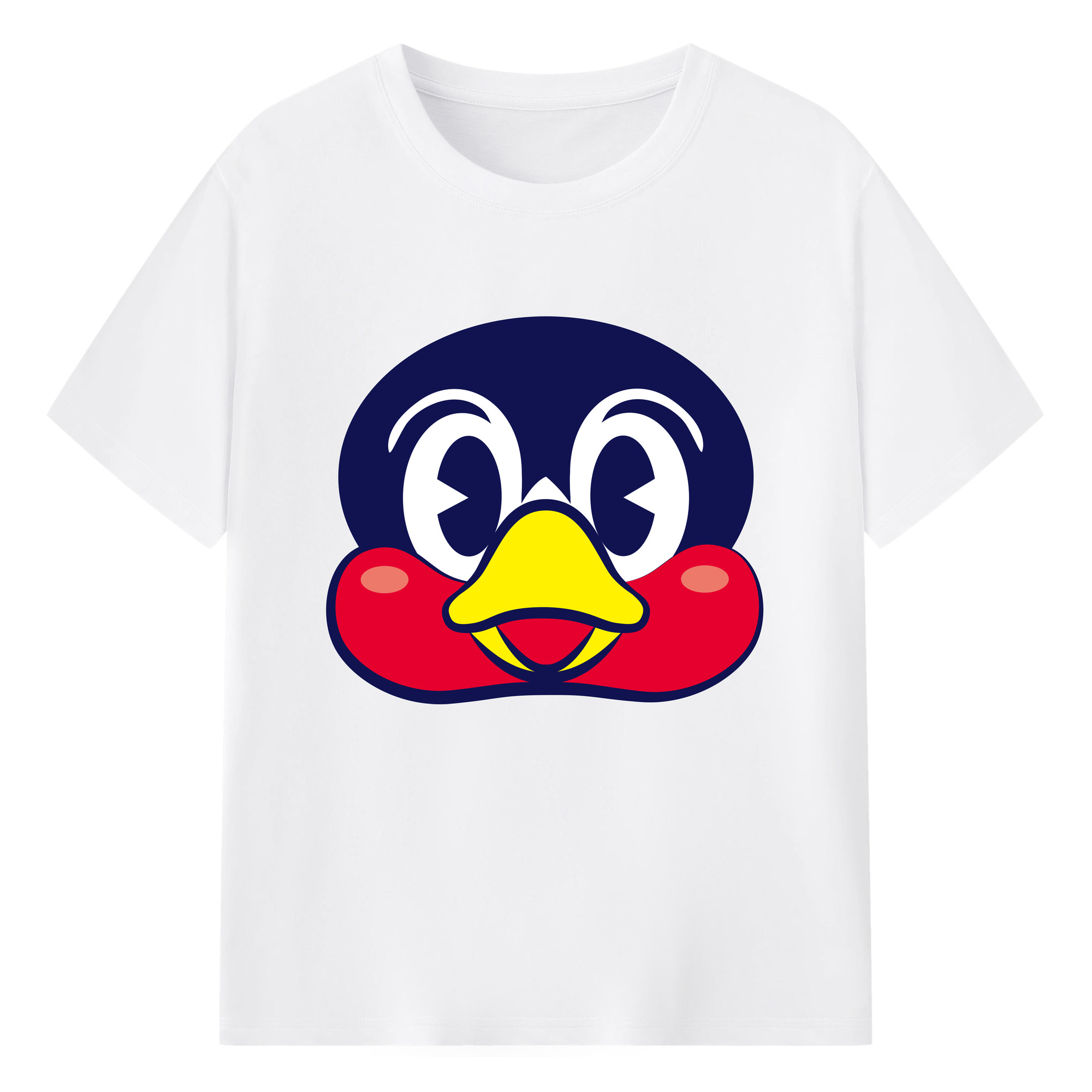 TOKYO YAKULT SWALLOWS MASCOT Cute - 綿100％ 半袖Tシャツ ・ フロントプリント ・ 快適 通気性 ・ 日常使い 散歩 スポーツ用
