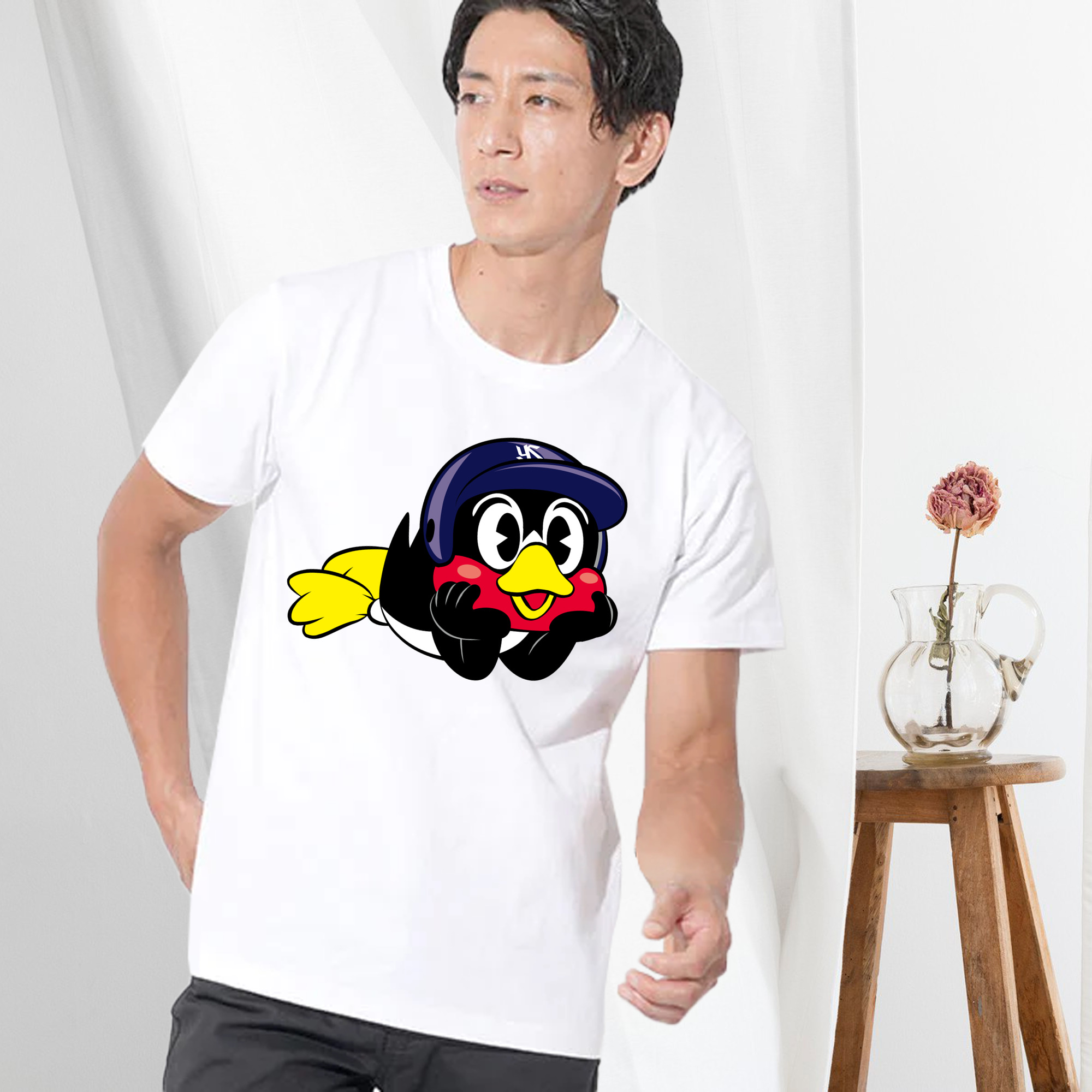 TOKYO YAKULT SWALLOWS MASCOT TSUBAKURO APPLICATION LIE DOWN FORWARD Logo