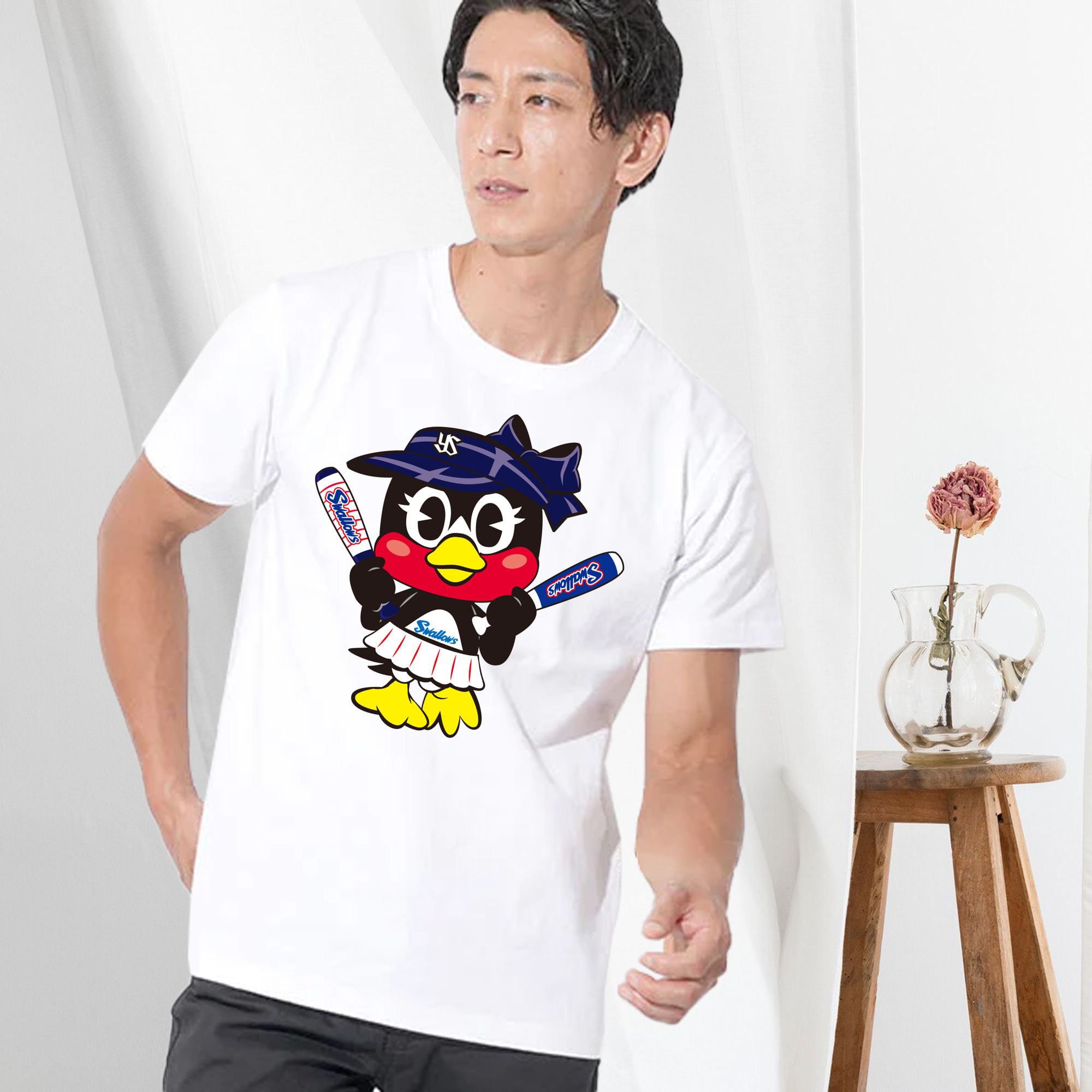 TOKYO YAKULT SWALLOWS MASCOT TSUBAMI APPLICATION CHEER BAT Logo