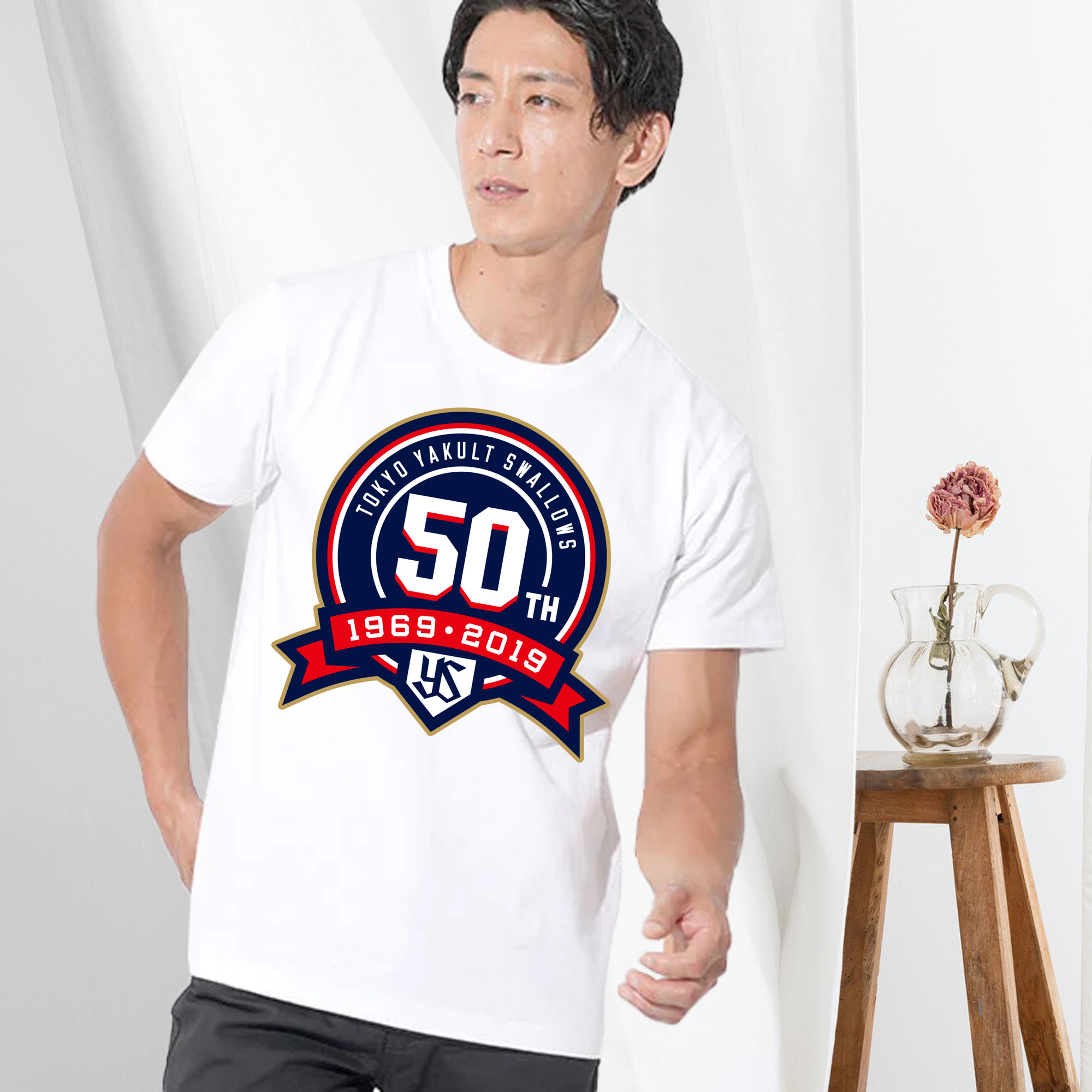 TOKYO YAKULT SWALLOWS 50TH ANNIVERSARY EMBLEM Logo