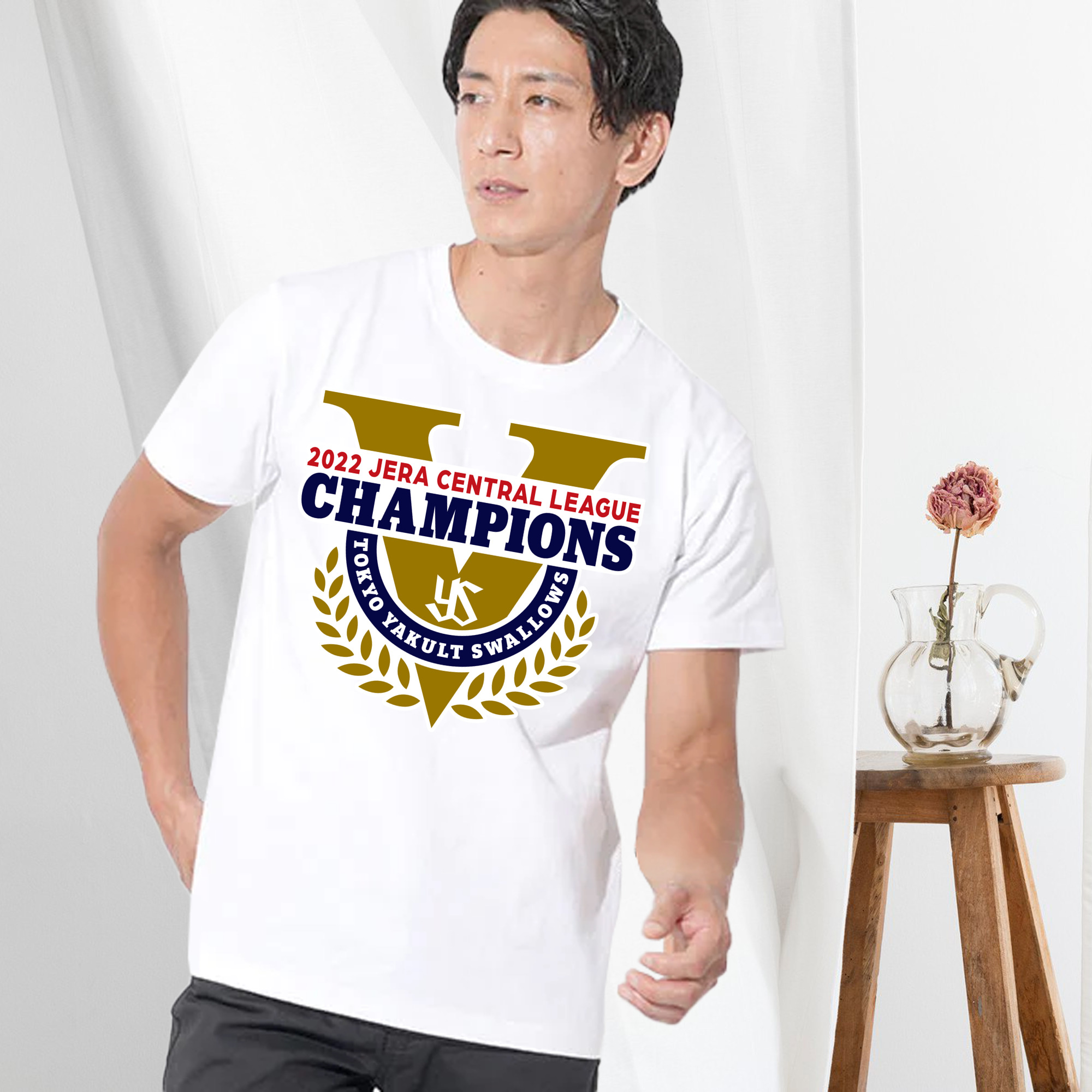 TOKYO YAKULT SWALLOWS 2022 JERA CENTRAL LEAGUE CHAMPIONS EMBLEM Logo