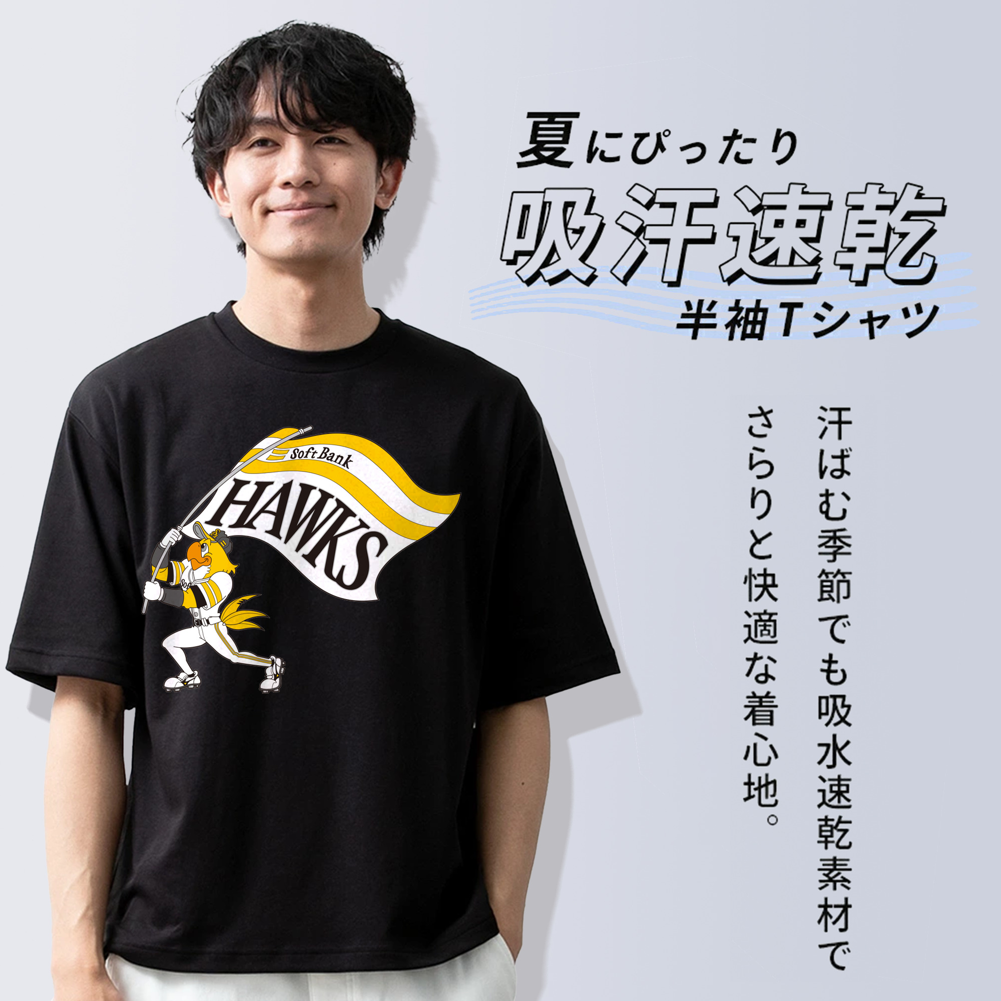 FUKUOKA SOFTBANK HAWKS MASCOT HARRY HAWK FLAG Logo
