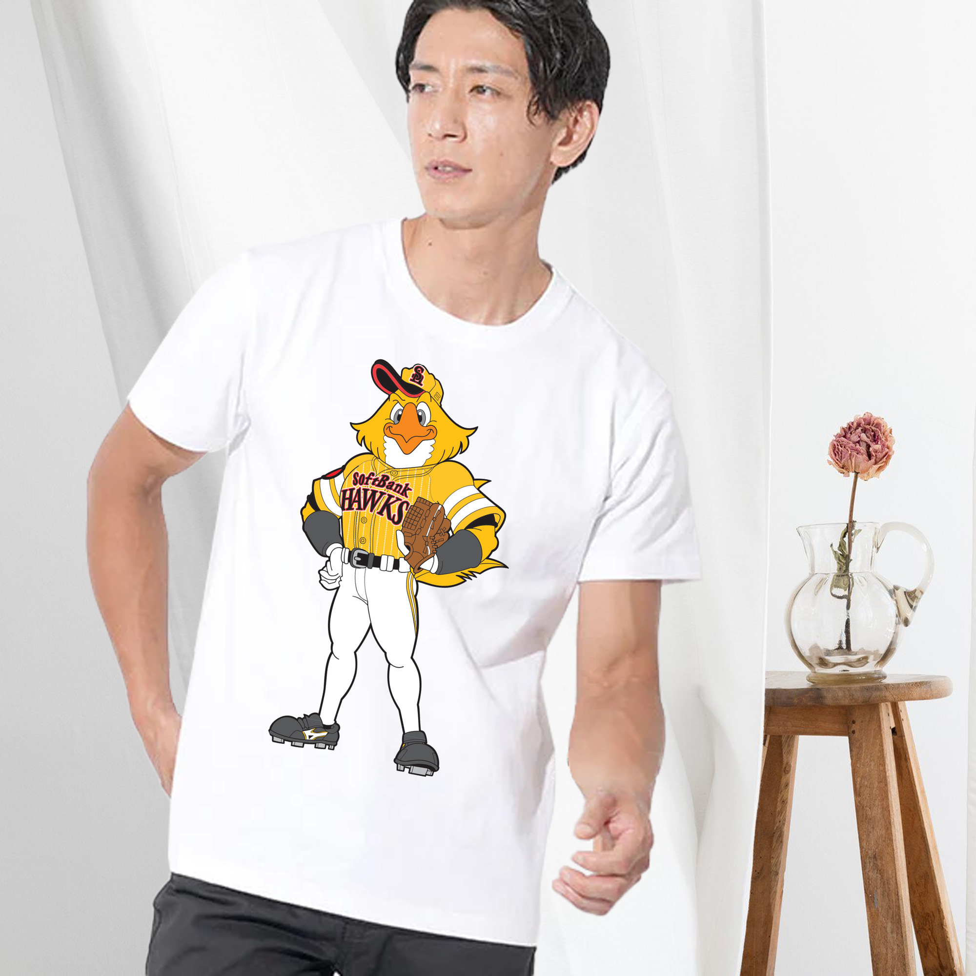 FUKUOKA SOFTBANK HAWKS MASCOT HARRY HAWK APPLICATION TAKA NO SAITEN 2015 Logo