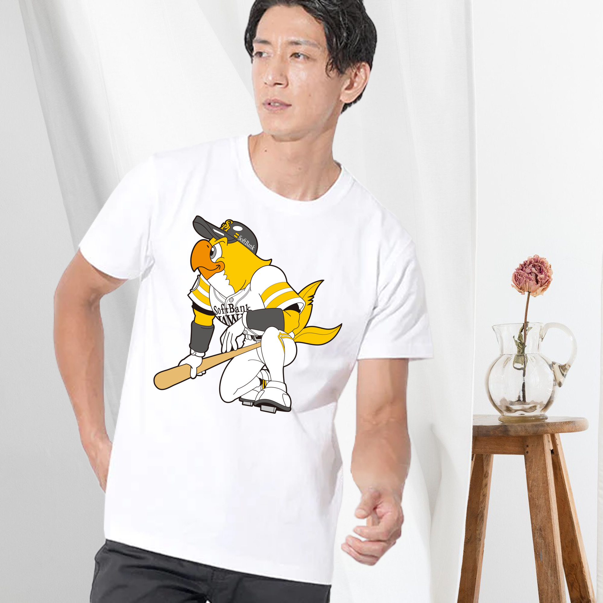 FUKUOKA SOFTBANK HAWKS MASCOT HARRY HAWK APPLICATION GAZE Logo