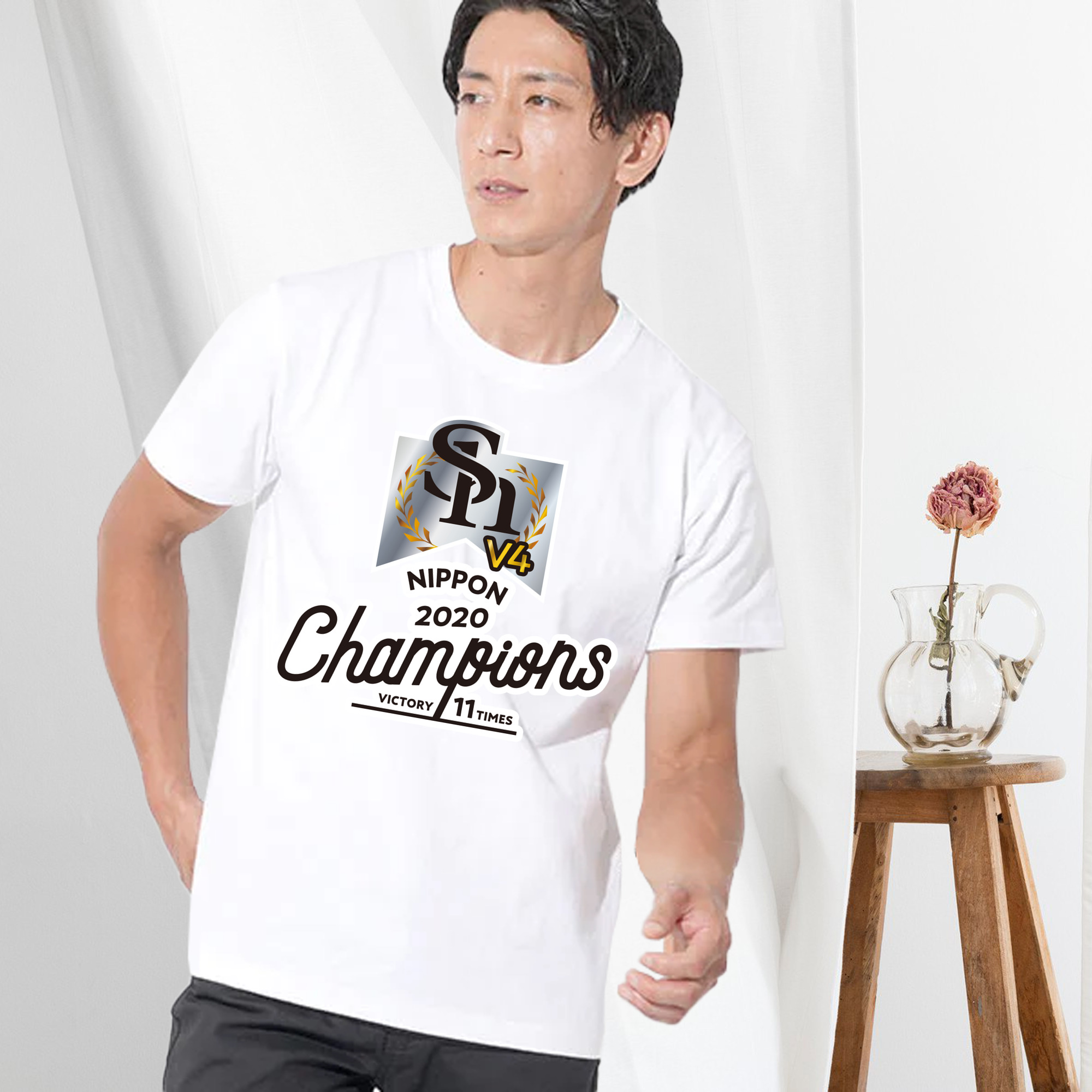 FUKUOKA SOFTBANK HAWKS 2020 NIPPON CHAMPIONS Logo