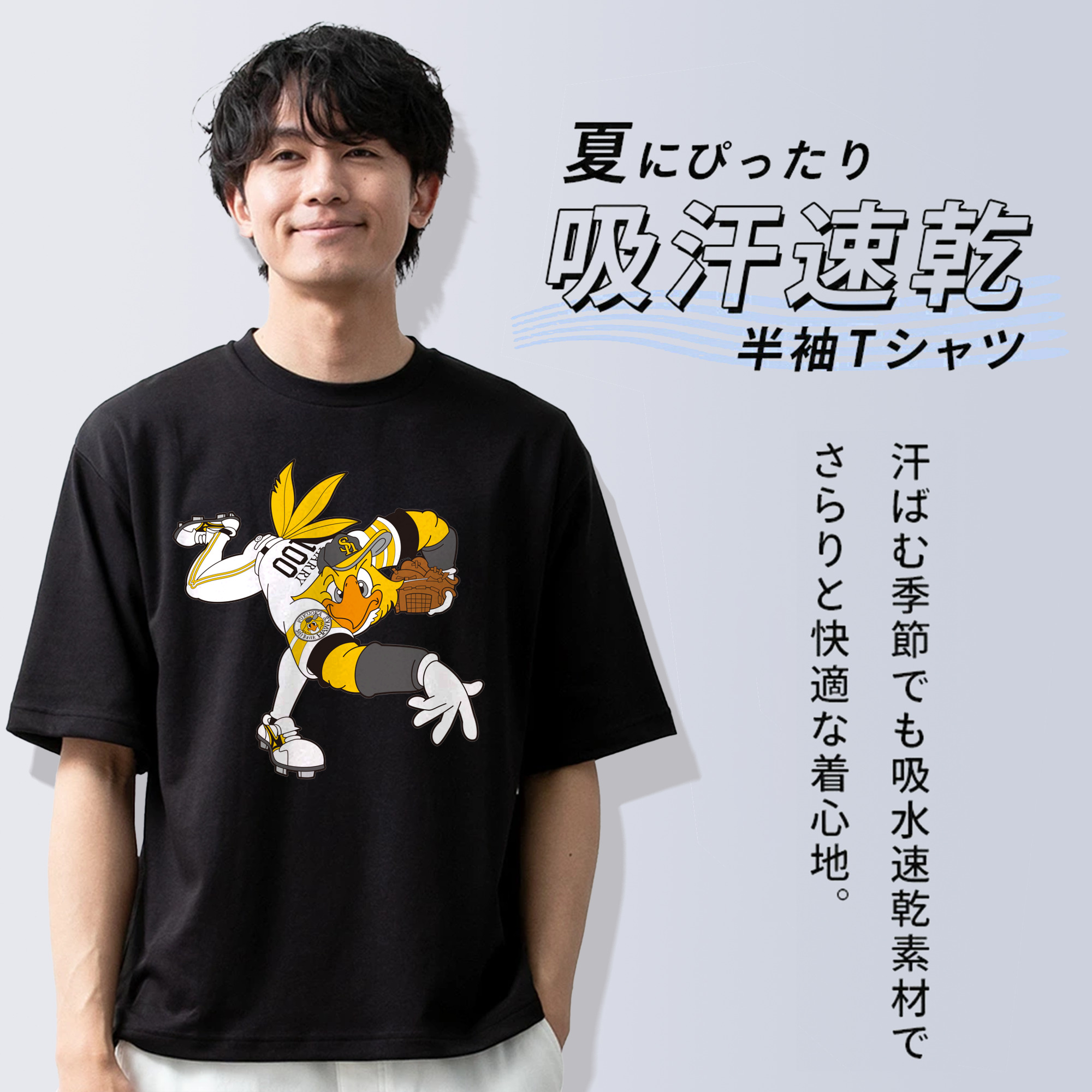 FUKUOKA SOFTBANK HAWKS MASCOT HARRY HAWK APPLICATION PITCHING Logo