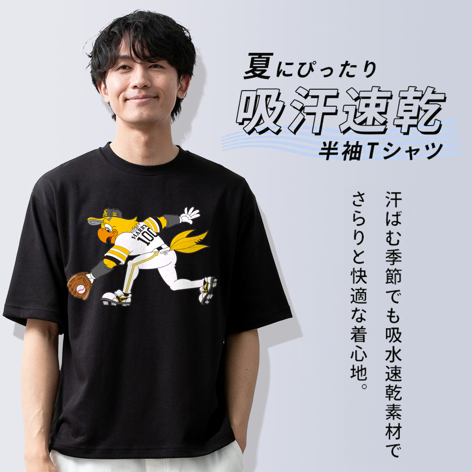 FUKUOKA SOFTBANK HAWKS MASCOT HARRY HAWK DEFENSE APPLICATION Logo