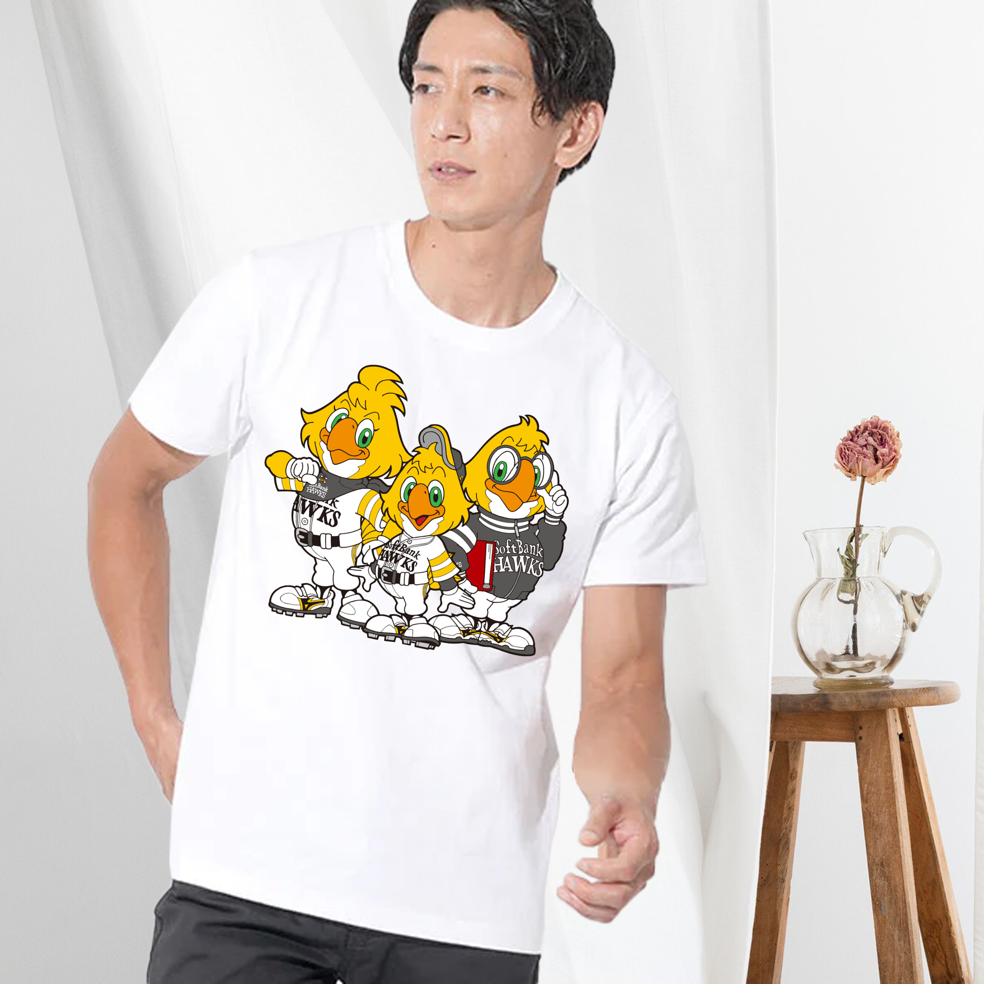 FUKUOKA SOFTBANK HAWKS MASCOT HACK RICK HOCK Logo